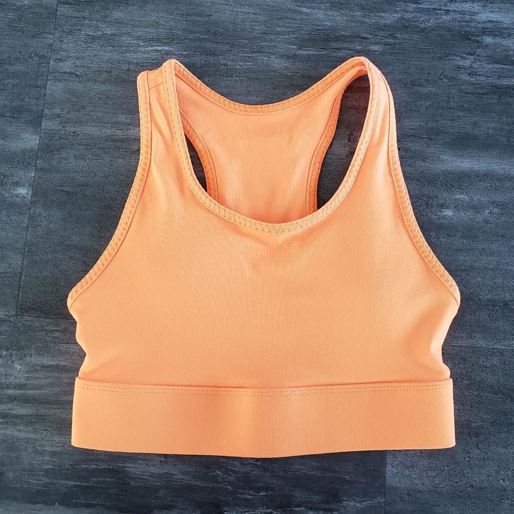 Fabletics Orange Neon | Fabletics | Longline Sport Bra Size ONE SIZE - 3 Thumbnail