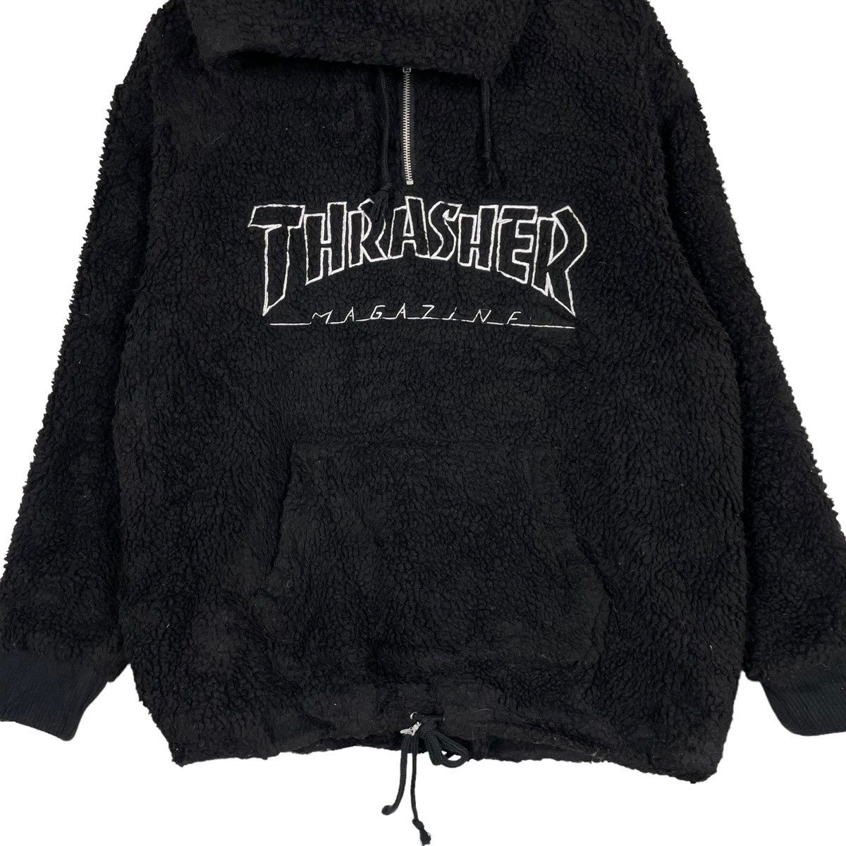 Thrasher × Welcome Skateboards 💥THRASHER SKATEBOARD DEEP PILE PULLOVER HOODIE Size US L / EU 52-54 / 3 - 5 Thumbnail