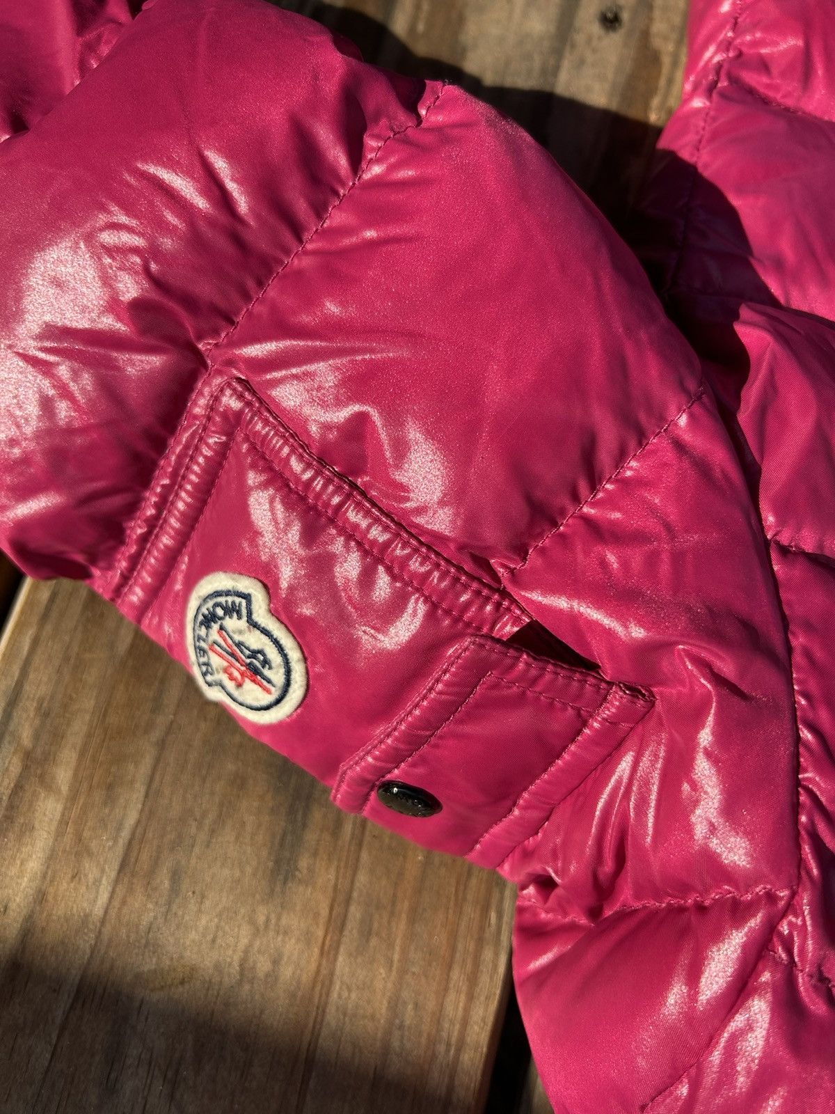 Moncler Kids Moncler Pink Puffer Jacket with Detachable Hood Size XXS / US 00 / IT 34 - 2 Thumbnail