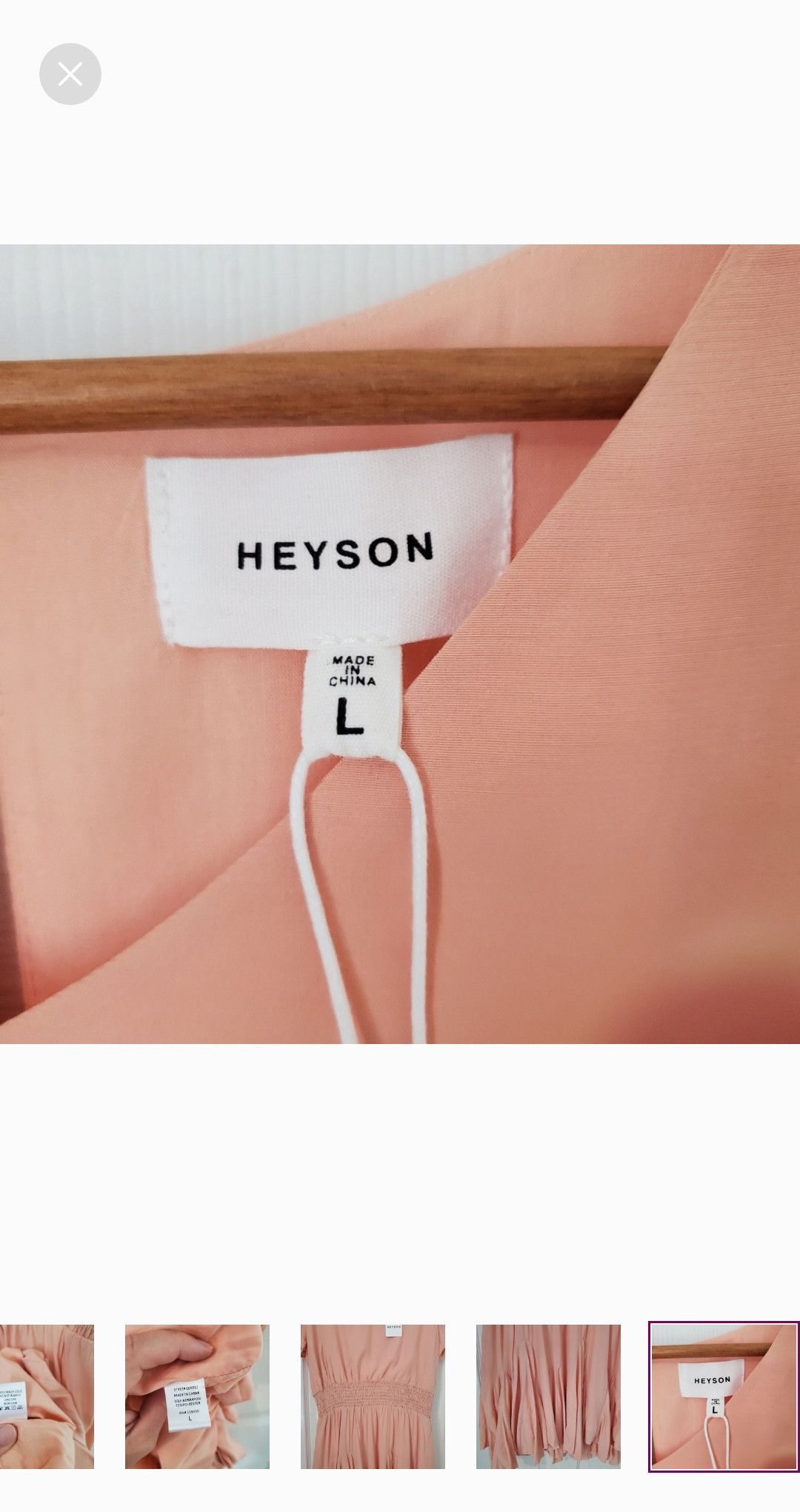 Other Heyson Pink Short Sleeve Flowy Dress SZ:L Size L / US 10 / IT 46 - 8 Thumbnail