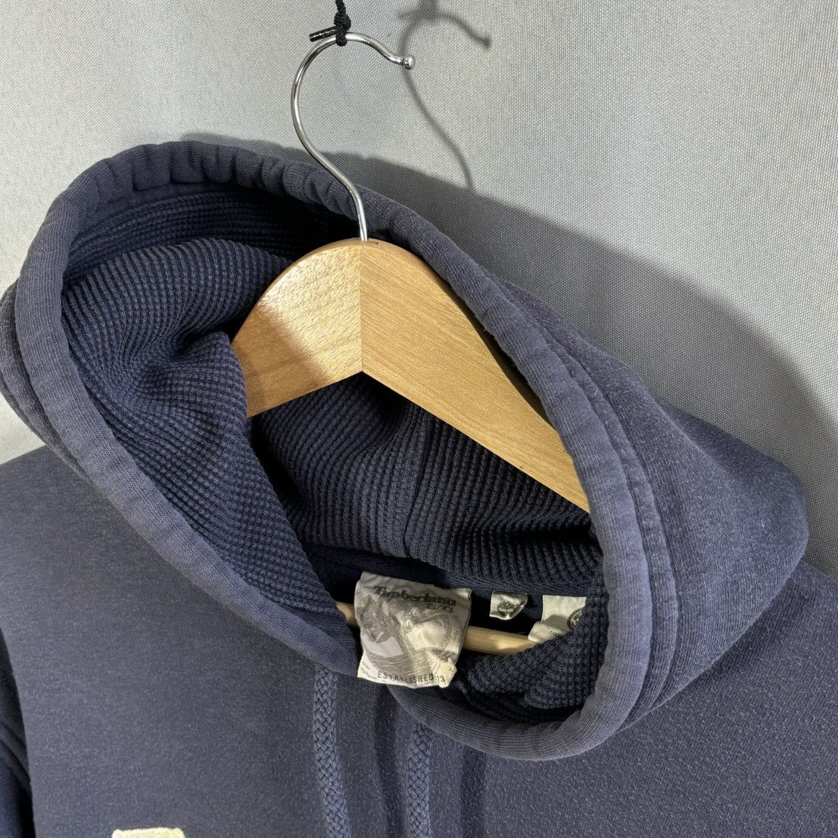 Timberland Timberland vintage hoodie big logo rare blue streetwear Size US L / EU 52-54 / 3 - 5 Thumbnail