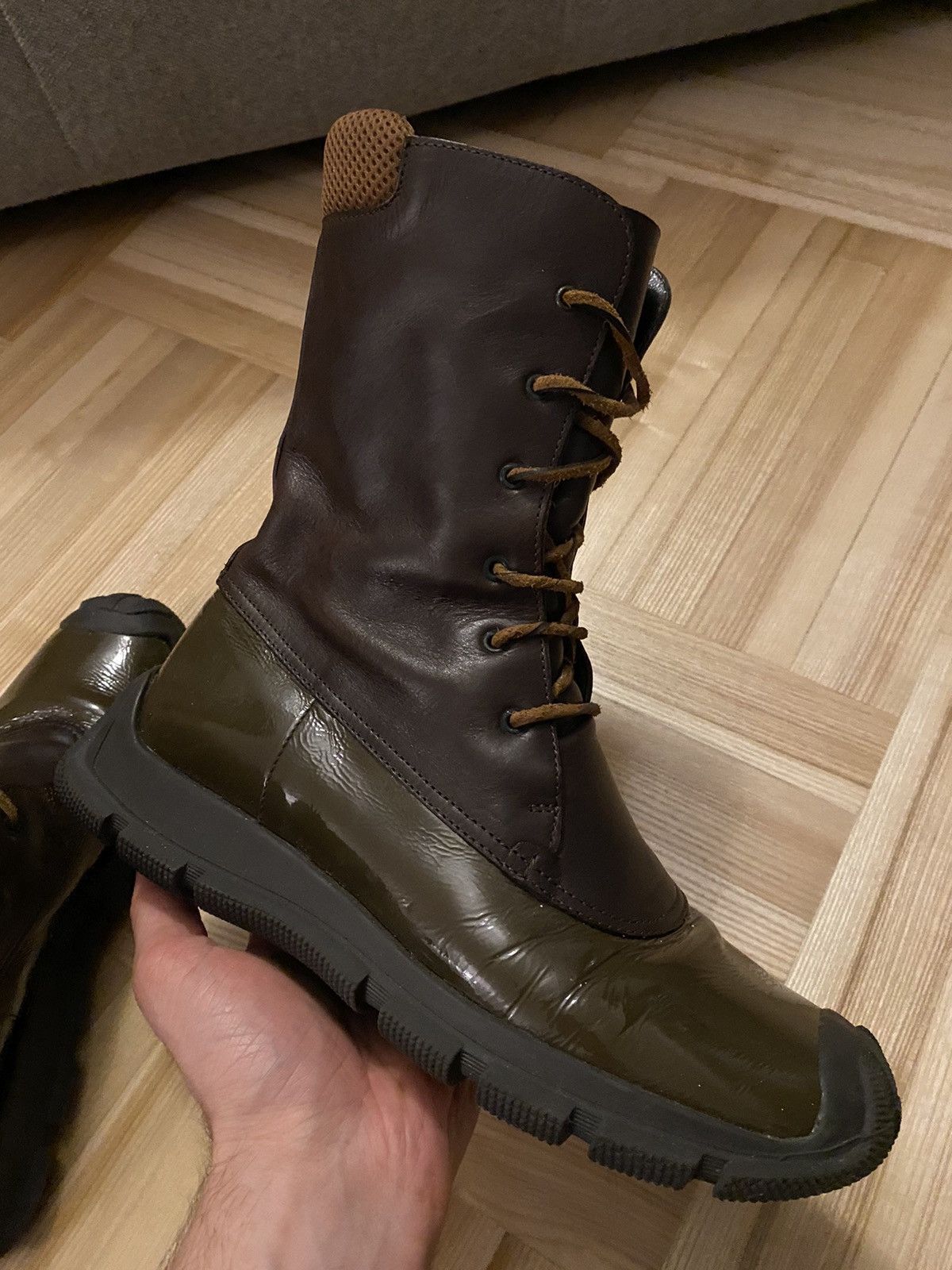 Miu Miu Miu Miu F/W1999 Chunky Laced Up Boots Size US 7.5 / IT 37.5 - 16 Thumbnail