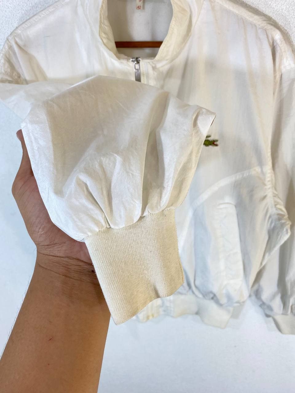 Lacoste vintage lacoste white bomber style jacket Size US L / EU 52-54 / 3 - 5 Thumbnail