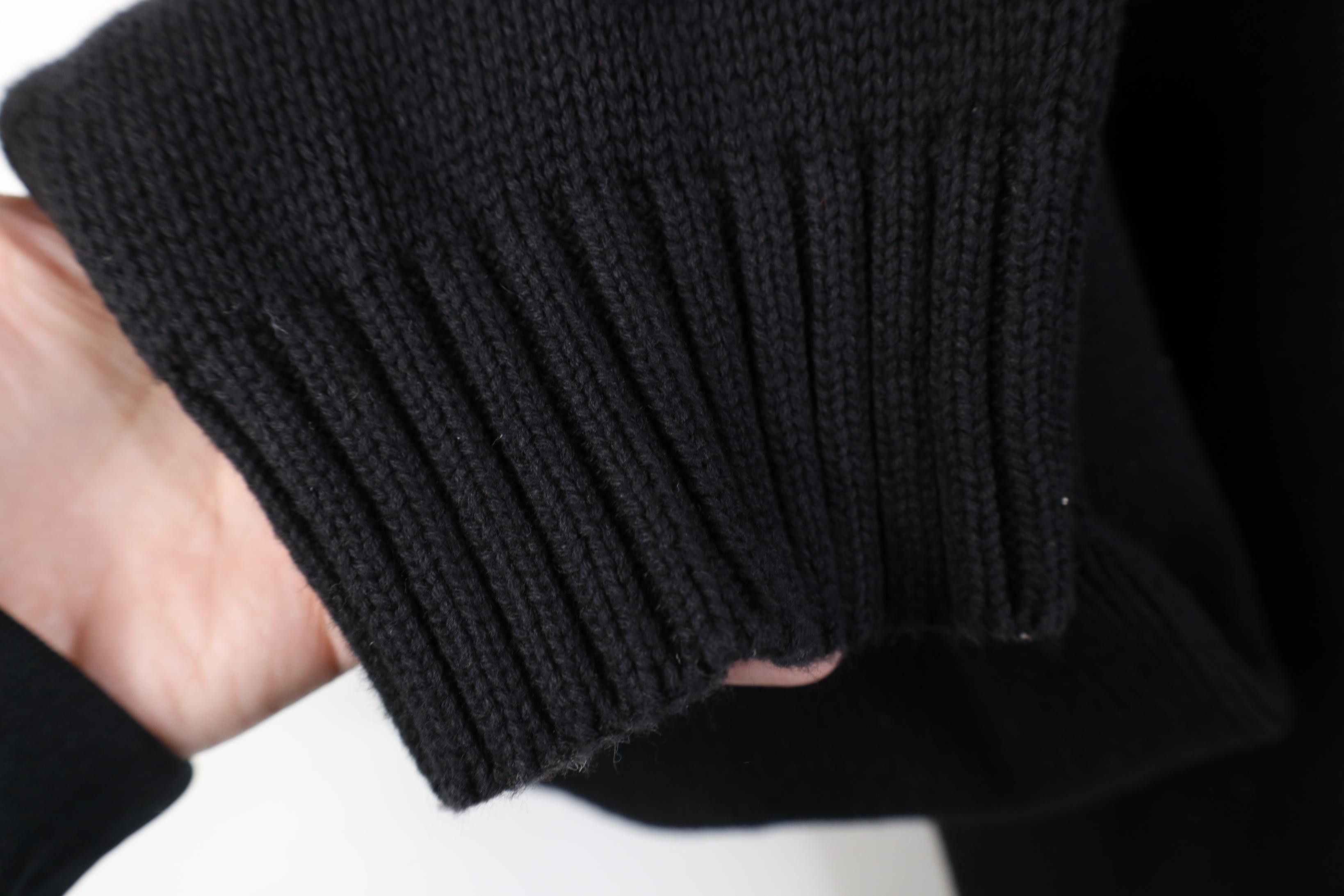 Polo Ralph Lauren Deadstock Vintage 90s Ralph Lauren Cotton Knit Sweater Black Size US XXL / EU 58 / 5 - 9 Thumbnail