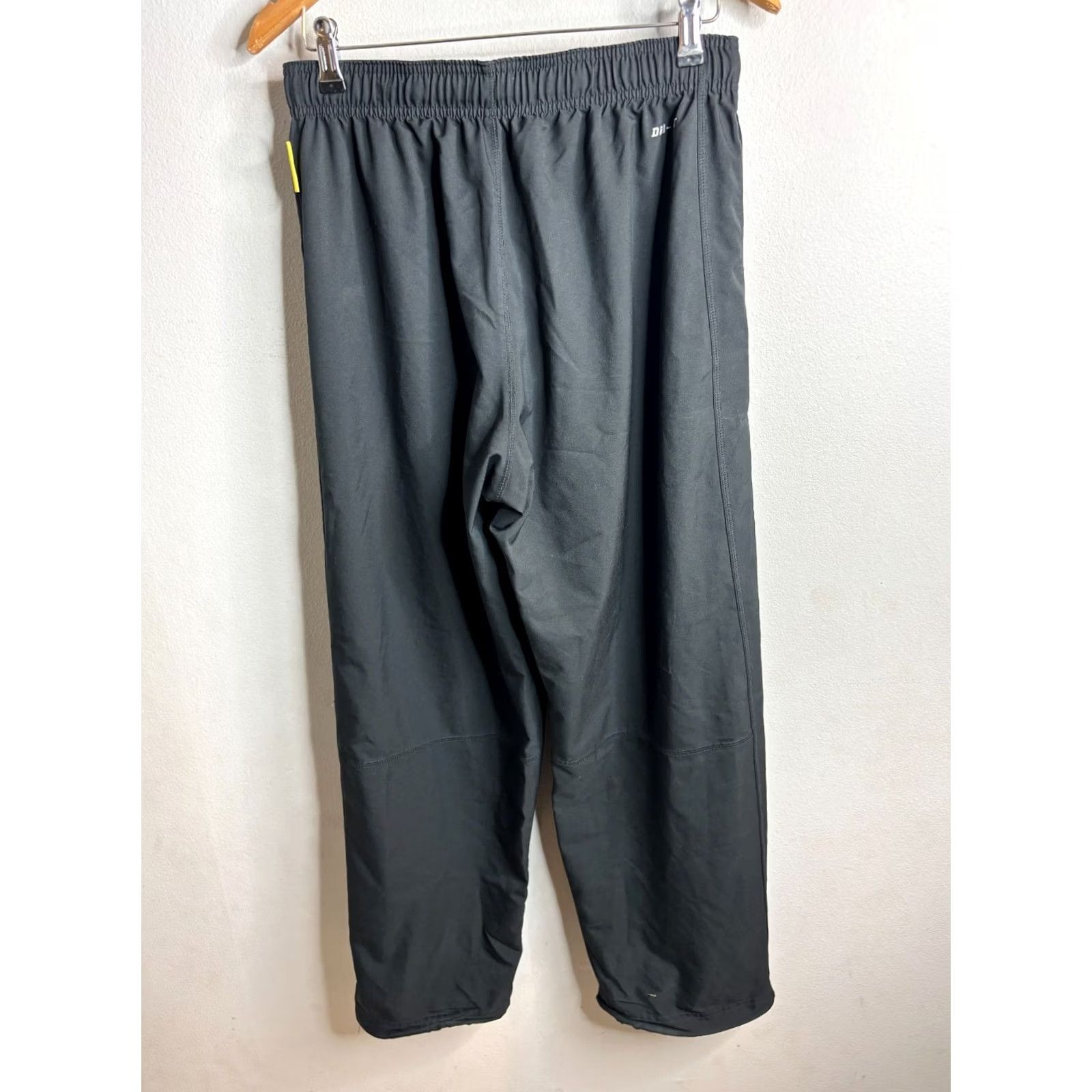 Nike Nike Livestrong Pants Mens M Gray Yellow Swoosh Windbreaker Ankle Zip Y2K Size 40R - 4 Thumbnail