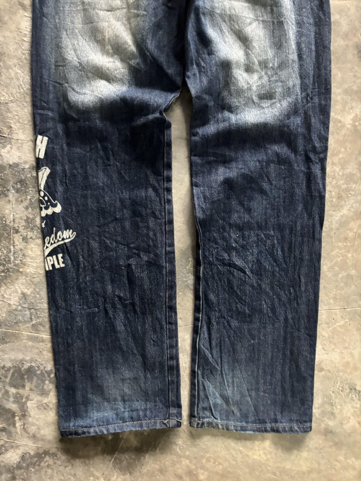 Hysteric Glamour DISTRESSED BACK&FORTH JAPANESE DENIM STUDDED GRUNGE SPLATTER Size US 33 - 16 Thumbnail