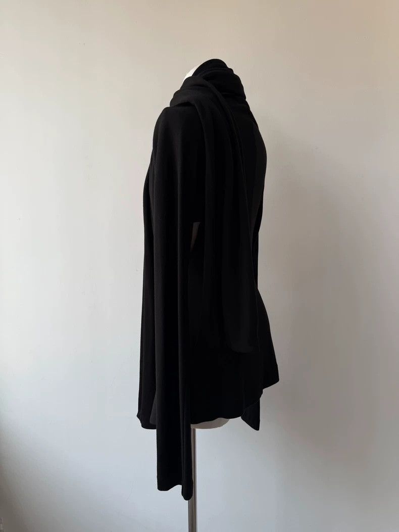 Yohji Yamamoto Yohji Yamamoto Yohji Yamamoto Black Scarf Layered Top Size US M / EU 48-50 / 2 - 8 Thumbnail