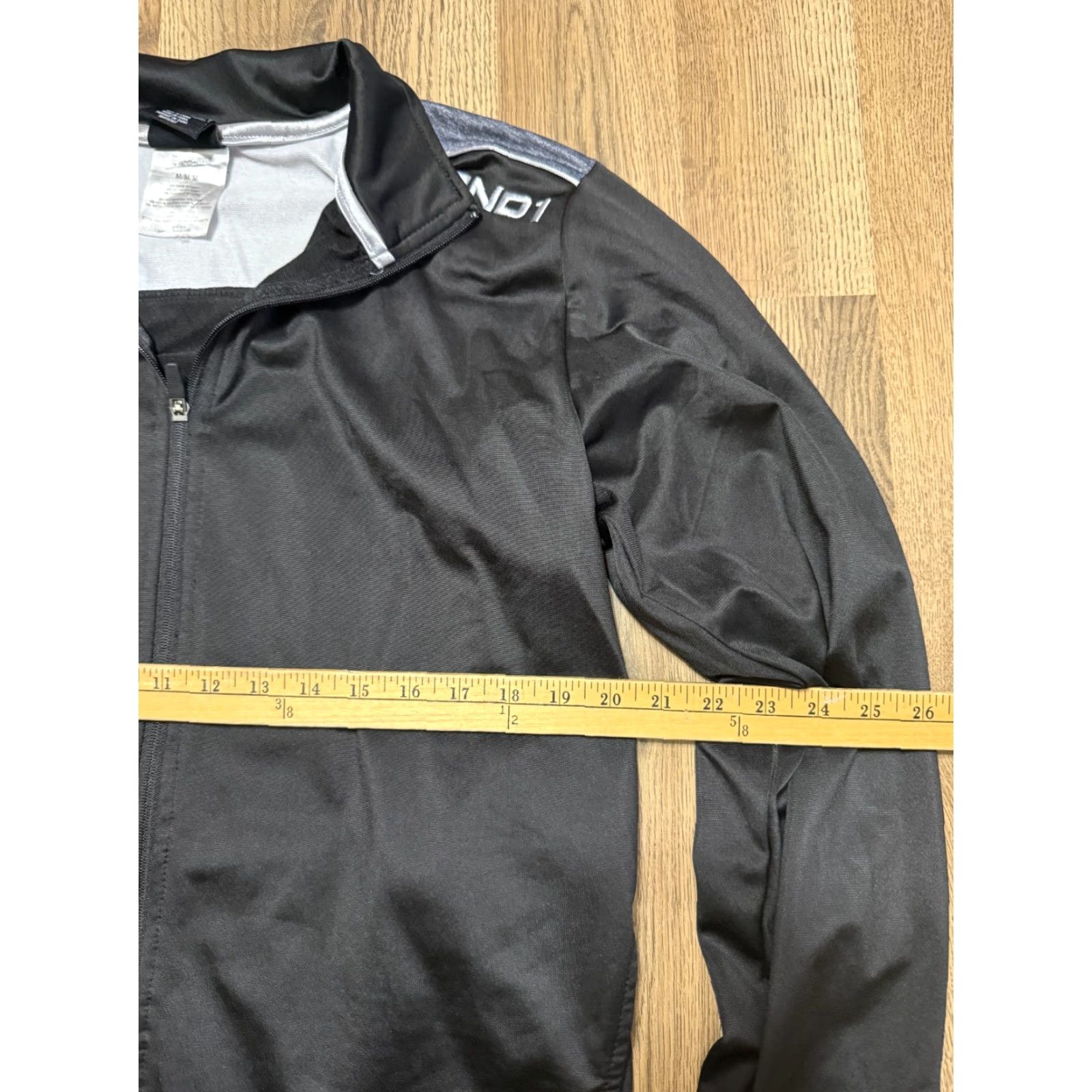 Vintage AND1 Sweatshirt Mens Size Medium Black Grey Long Sleeve Full Zip Size US M / EU 48-50 / 2 - 7 Thumbnail