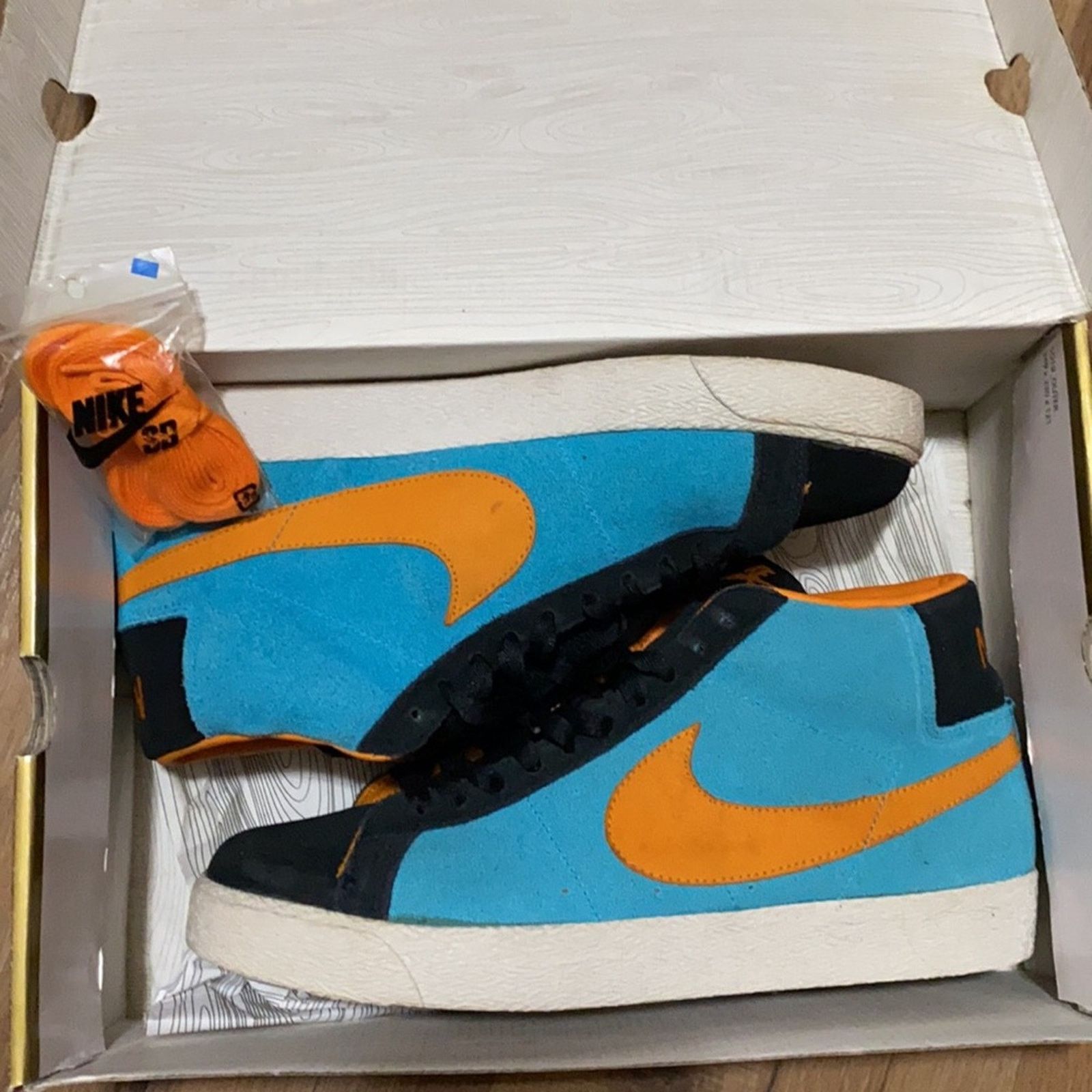 Nike 2007 Nike Blazer SB Chlorine Blue Bright Ceramic Size US 10.5 / EU 43-44 - 9 Thumbnail