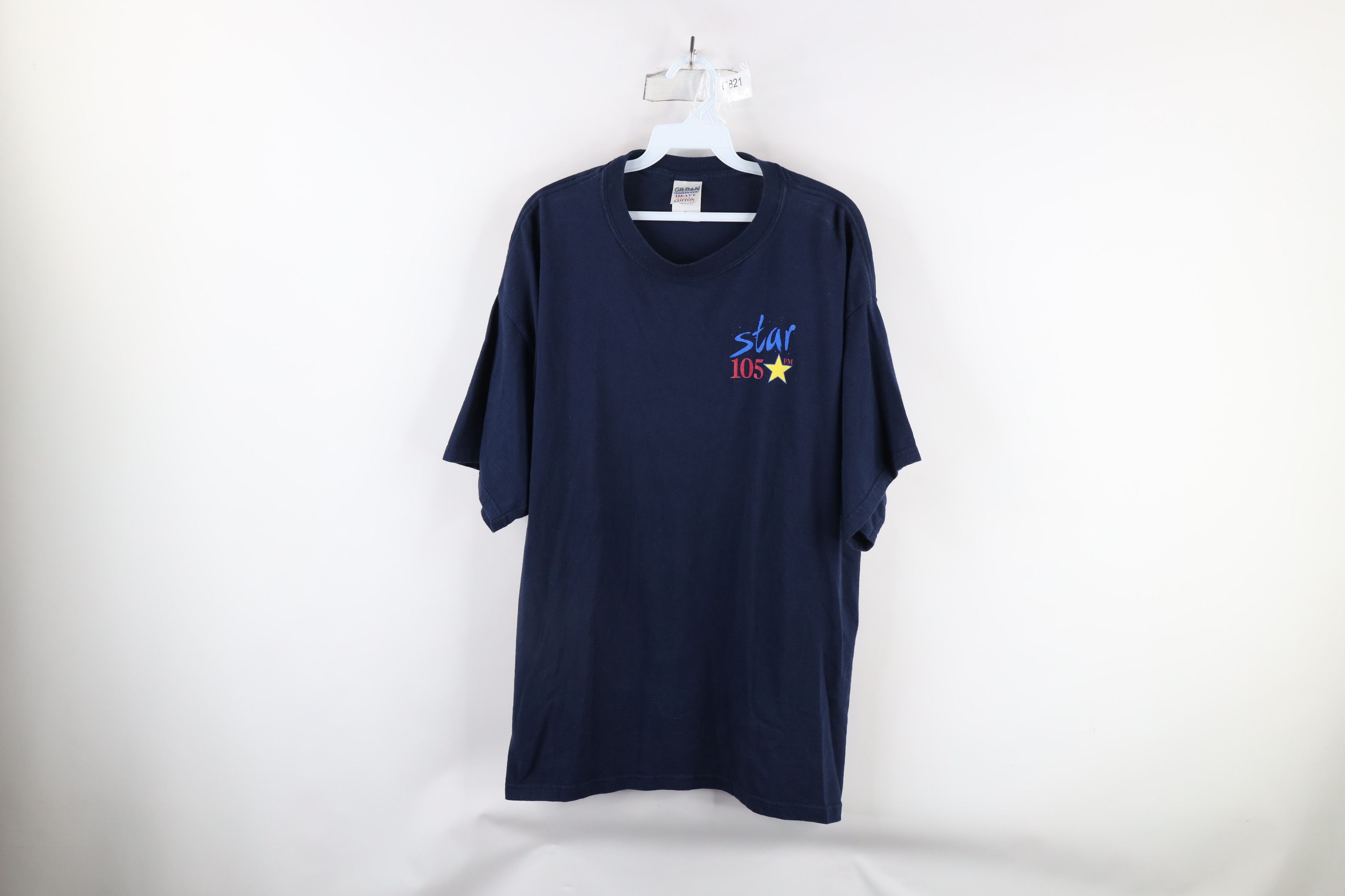 Vintage Vintage 90s Out Star 105 FM Radio Show Music T-Shirt Blue Size US XL / EU 56 / 4 - 1 Thumbnail