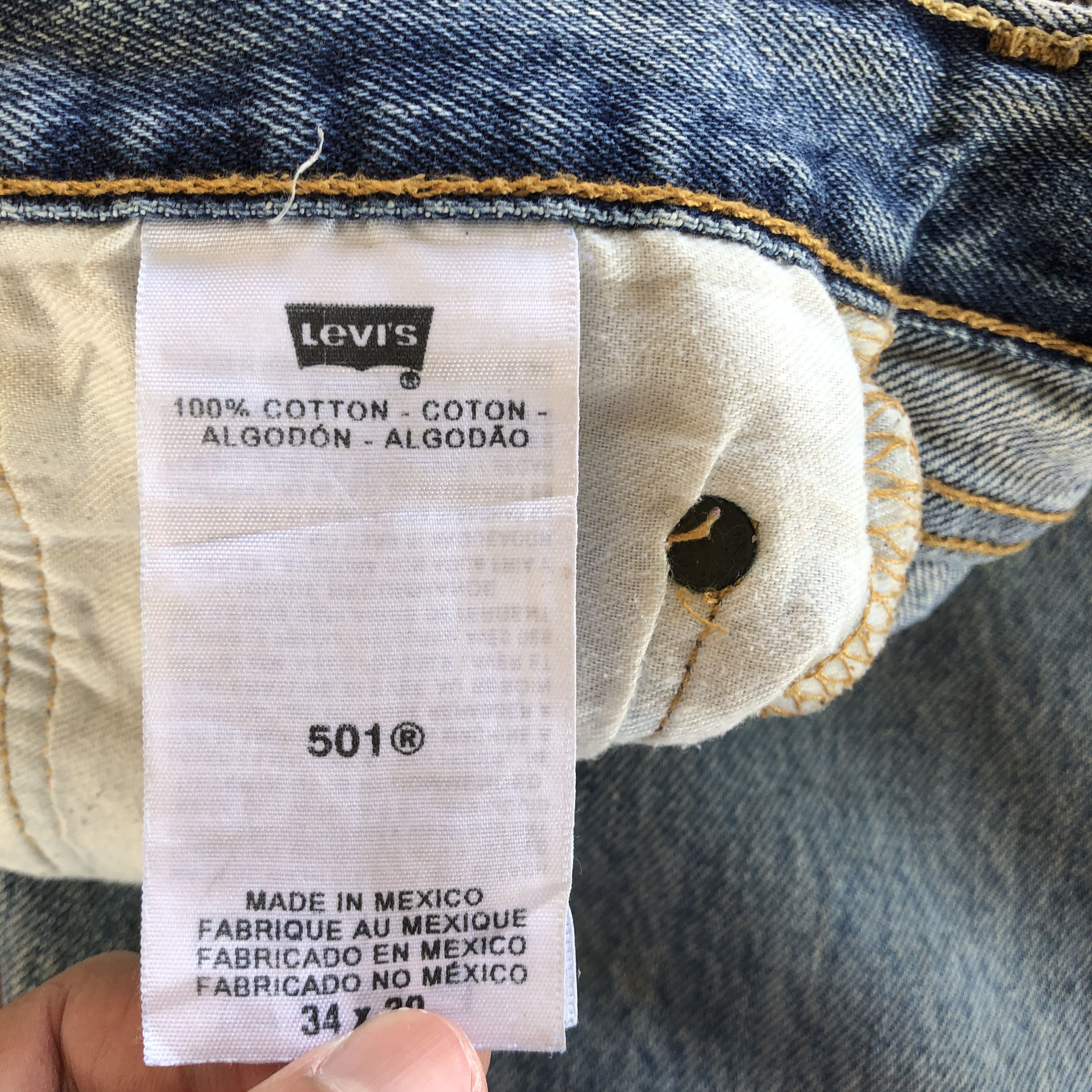 Levi's Vintage Levi's 501 Sun Faded Jeans Levis 501 Dirty Denim Size US 34 / EU 50 - 9 Thumbnail