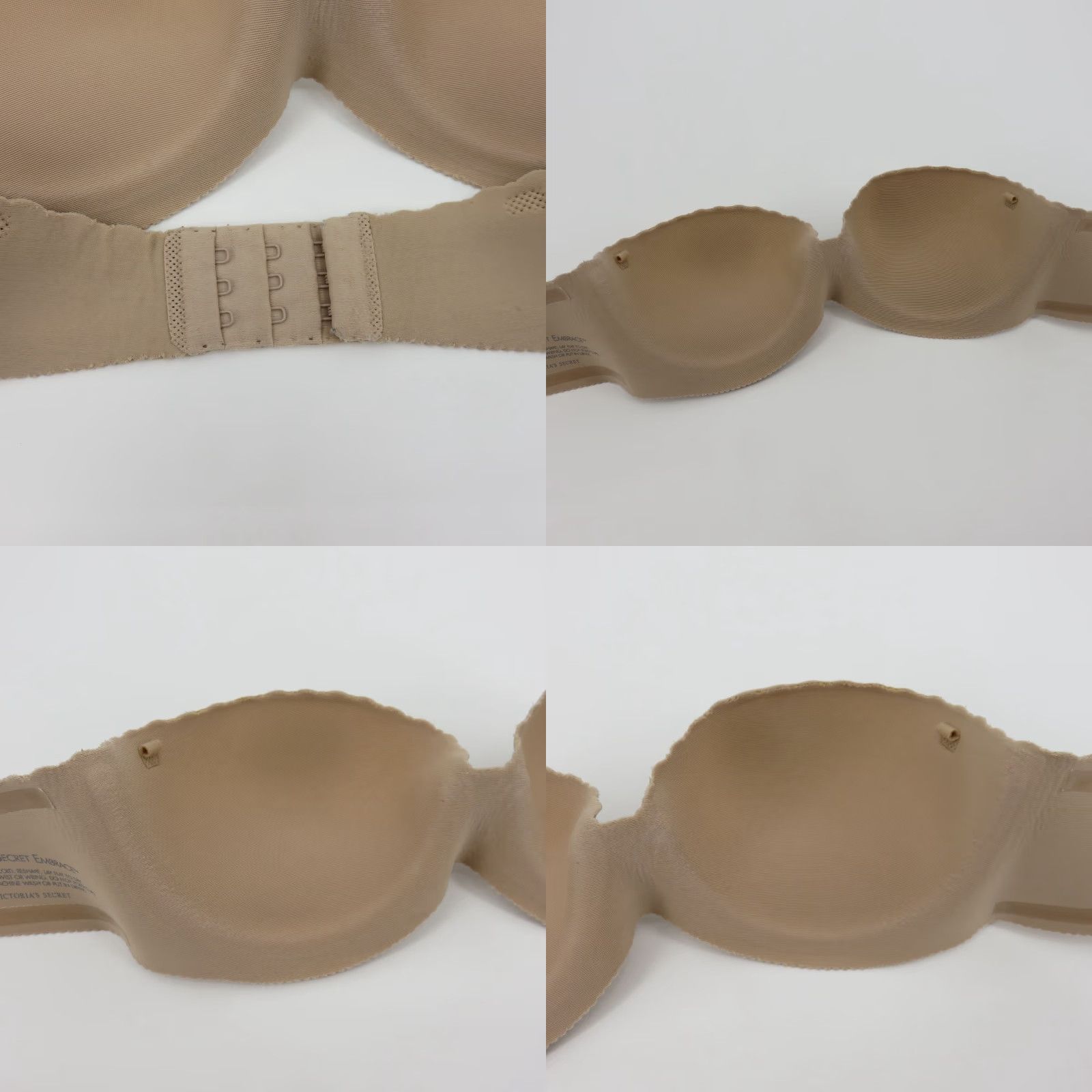 Victoria's Secret Victoria's Secret Bra 32B Angels Secret Embrace Beige Underwire Padded Strapless Push Up Bra Womens Size ONE SIZE - 8 Thumbnail
