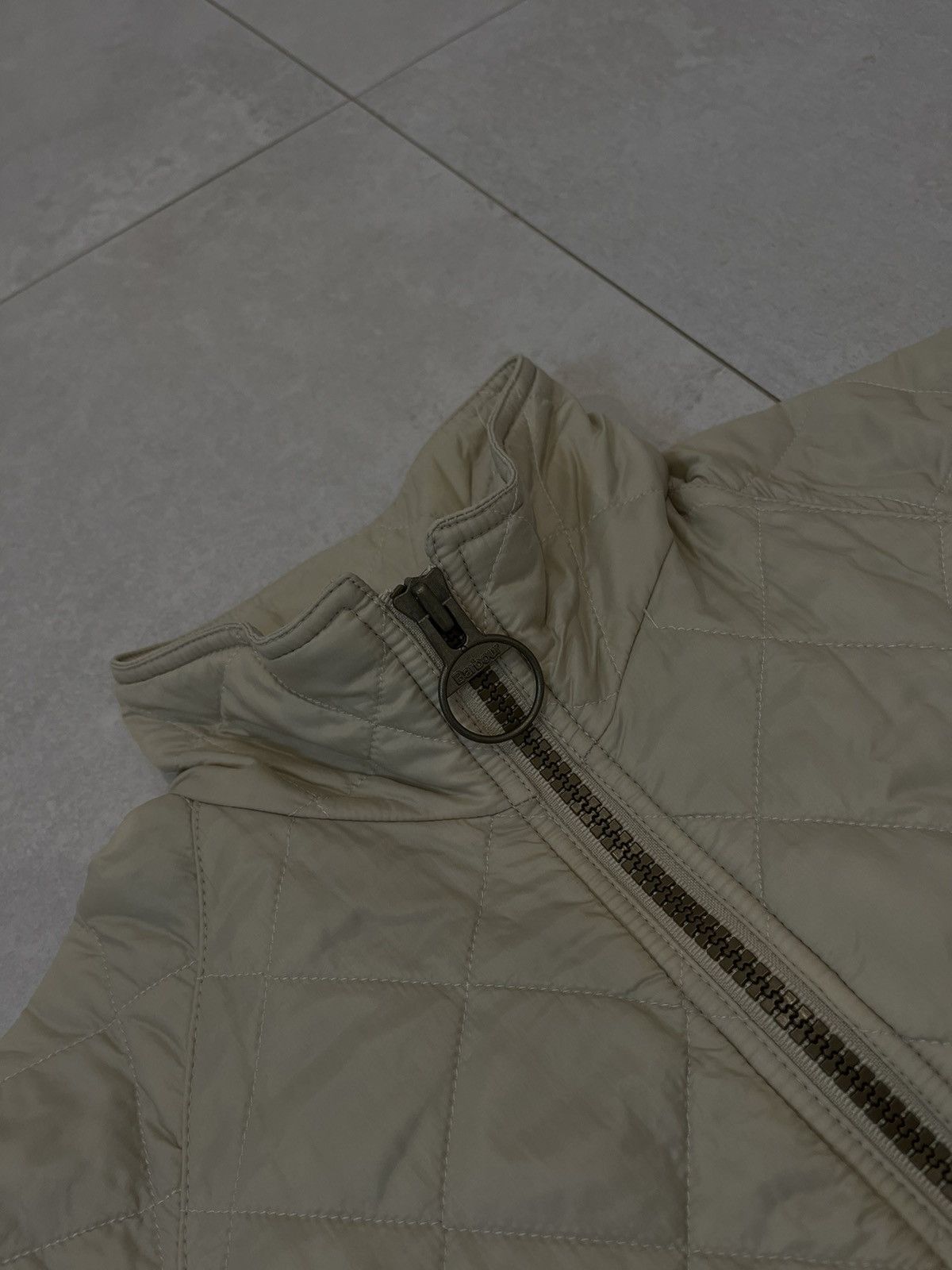 Barbour Barbour Flyweight Quilt Jacket Beige Full Zip High Neck Size US M / EU 48-50 / 2 - 8 Thumbnail