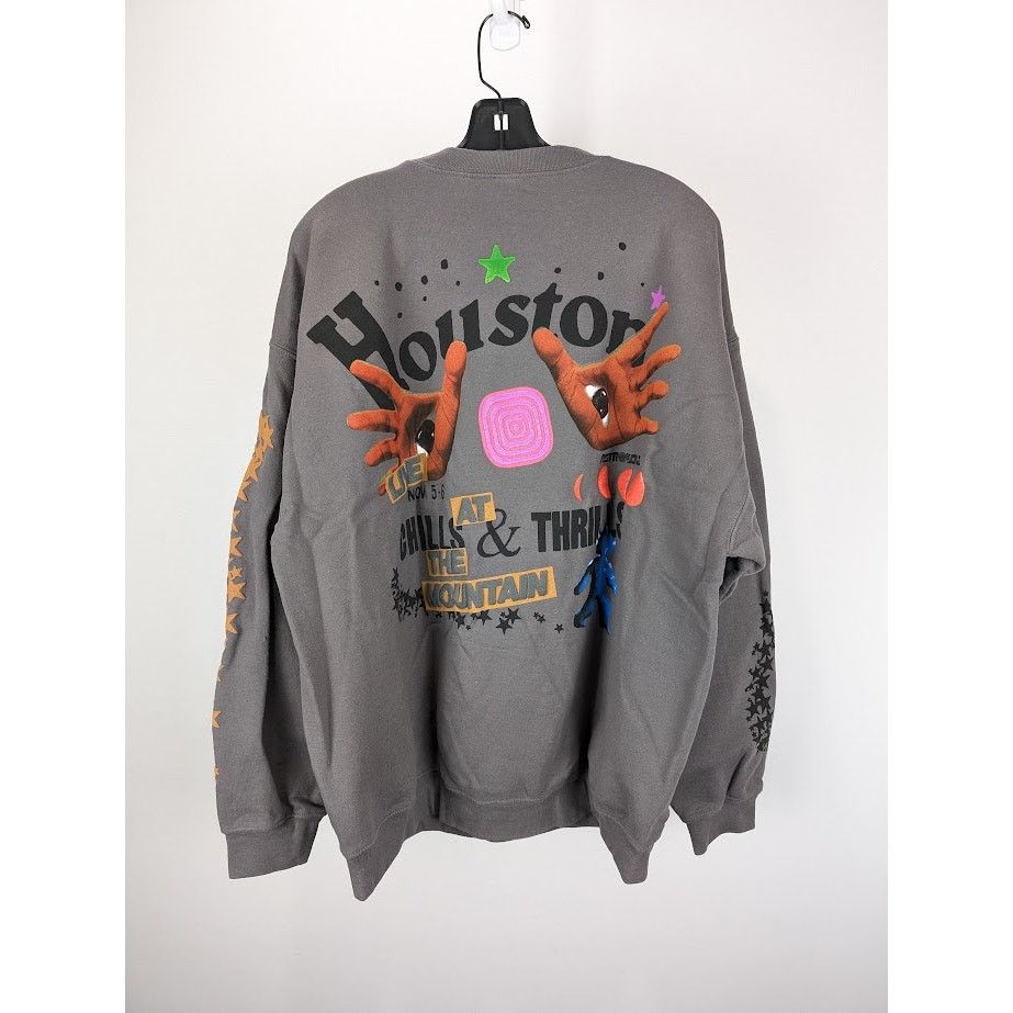 Travis Scott o1rshd1 Astrofest Houston Crewneck Sweatshirt in Grey Size US L / EU 52-54 / 3 - 10 Thumbnail