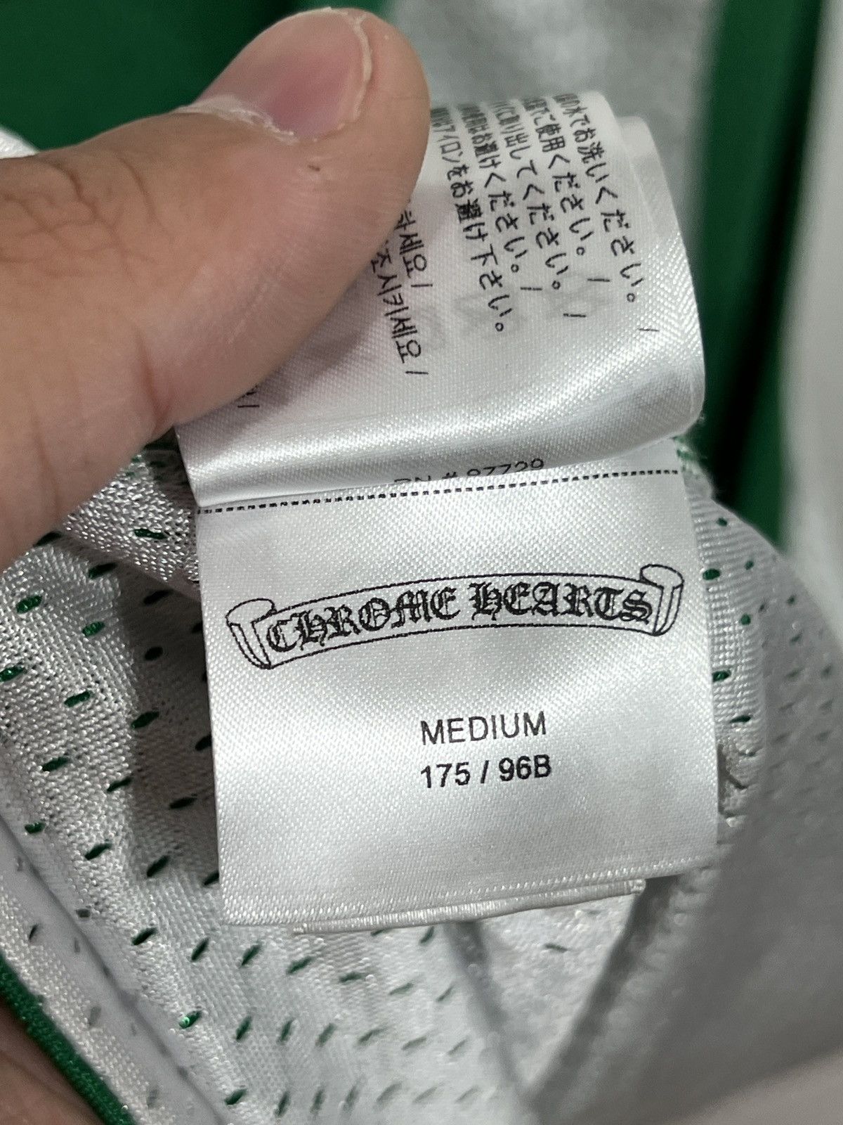 Chrome Hearts Chrome Hearts Basketball Green/Yellow Jersey Size US M / EU 48-50 / 2 - 15 Thumbnail