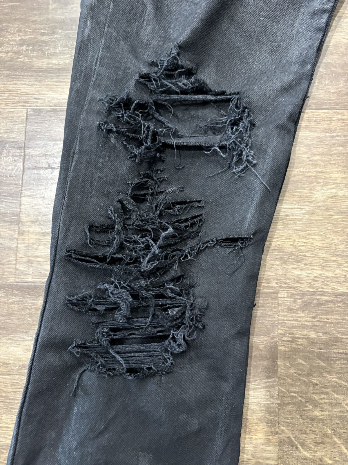 Levi's waxed and distressed levis 511 “slim fit” jeans Size US 32 / EU 48 - 5 Thumbnail