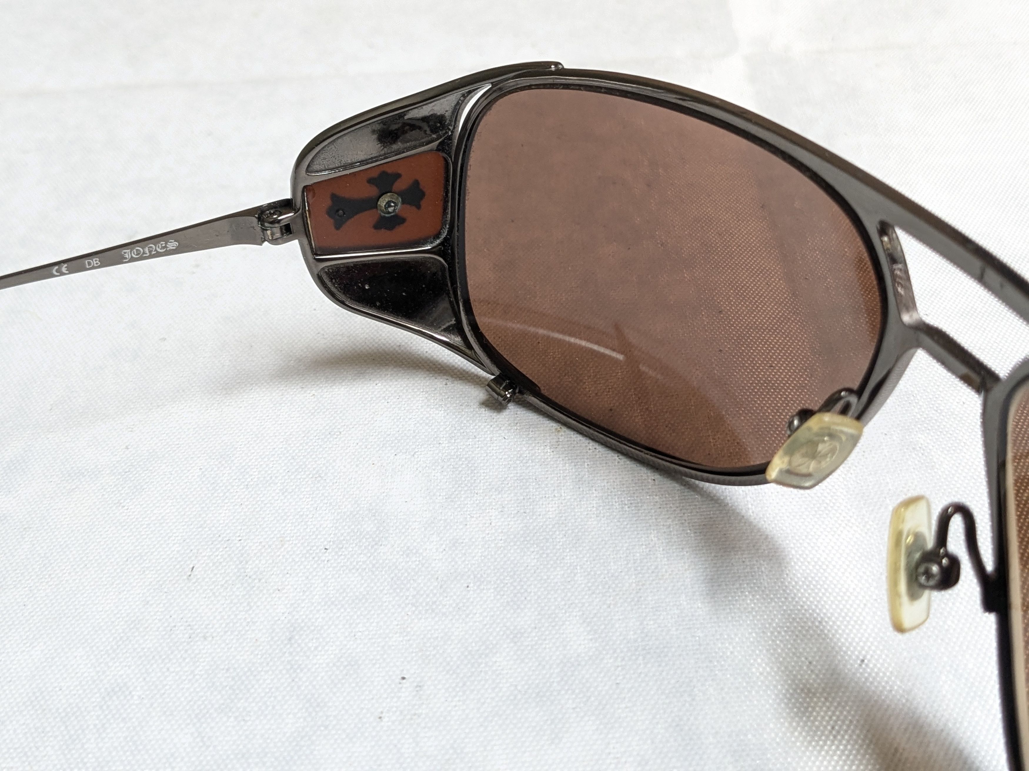 Chrome Hearts Chrome Hearts Sunglasses Jones Brown Aviator Cross Size ONE SIZE - 6 Thumbnail