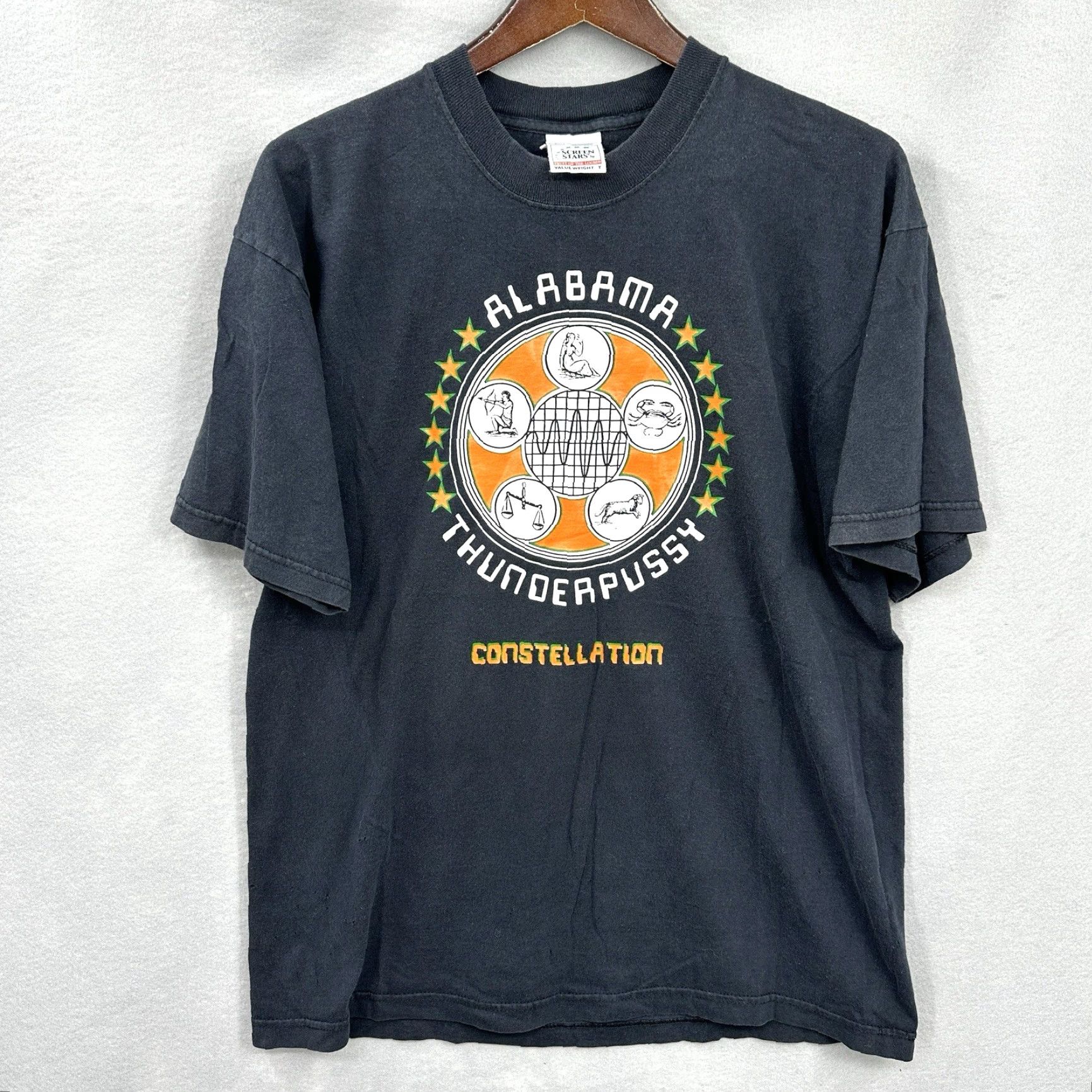 Vintage VINTAGE Alabama Thunderpussy Concert Tour Shirt Mens L Constellation Punk Shirt Mens L Black 1990s Graphic Tee Size US L / EU 52-54 / 3 - 2 Thumbnail