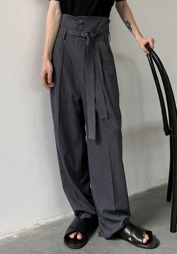 Japanese Brand × Vintage Cleanfit retro folded flap high waisted pleated pants Size US 28 / EU 44 - 1 Thumbnail