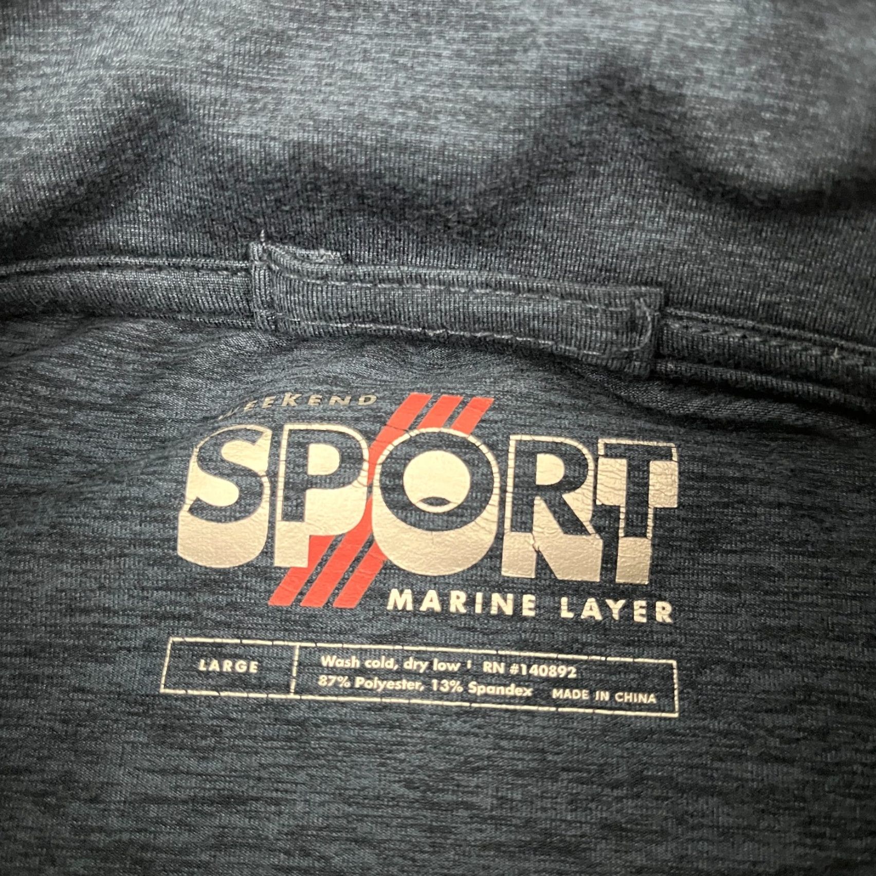 Marine Layer Marine Layer Weekend Sport Jacket Mens L Blue Performance Quarter Zip Pullover Jacket Size US L / EU 52-54 / 3 - 2 Thumbnail