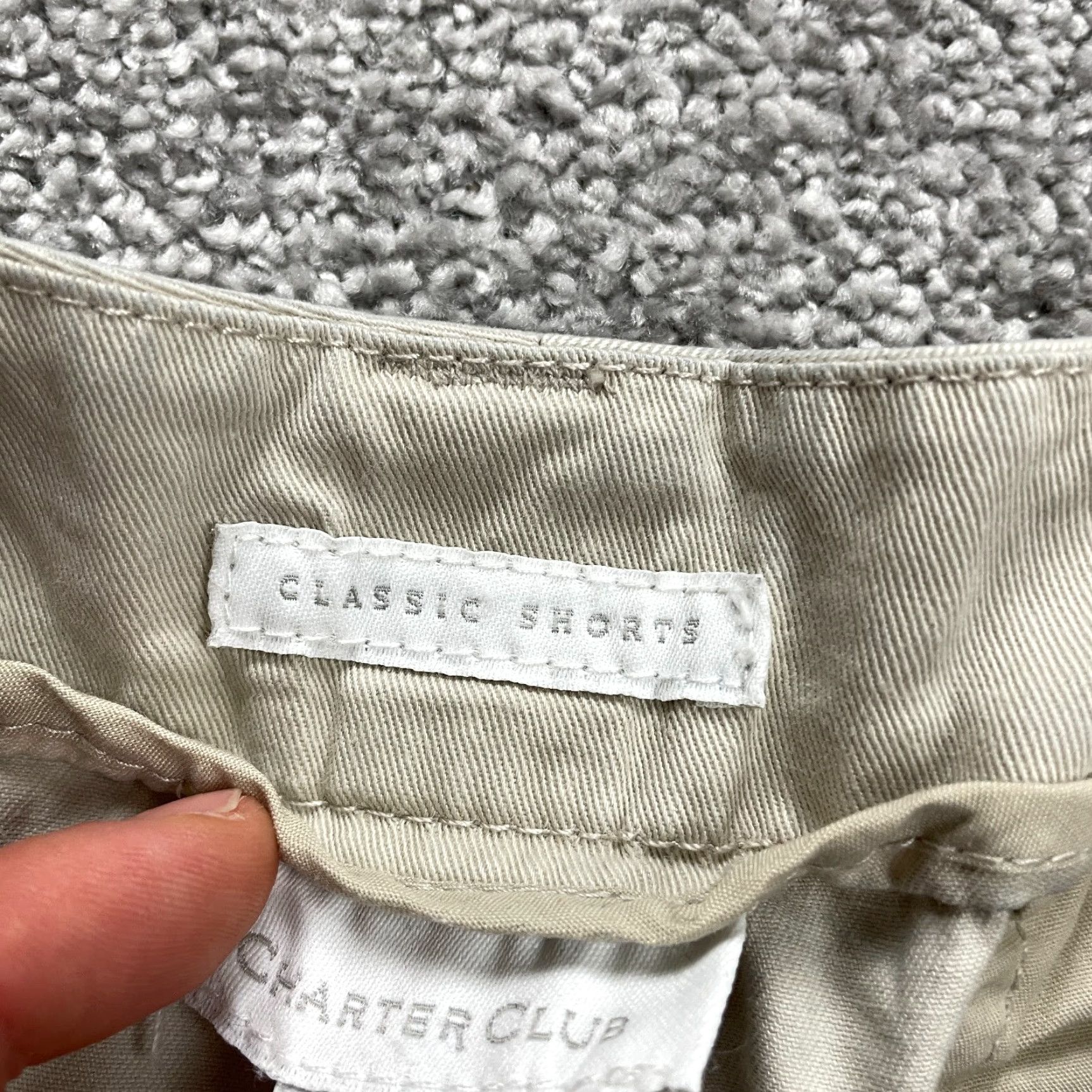 Charter Club VINTAGE Charter Club Chino Shorts Womens 12 Beige Cotton Casual Mid Rise 8.5 Inseam Size 34" / US 12 / IT 48 - 6 Thumbnail