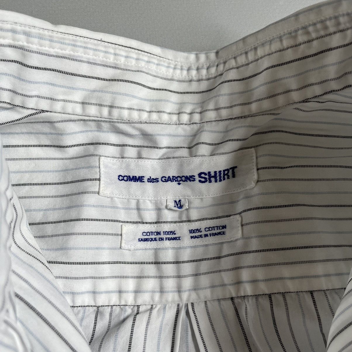 Comme des Garcons SHIRT Vintage Comme des Garcons Striped Button Up Shirt Size M / US 6-8 / IT 42-44 - 2 Thumbnail