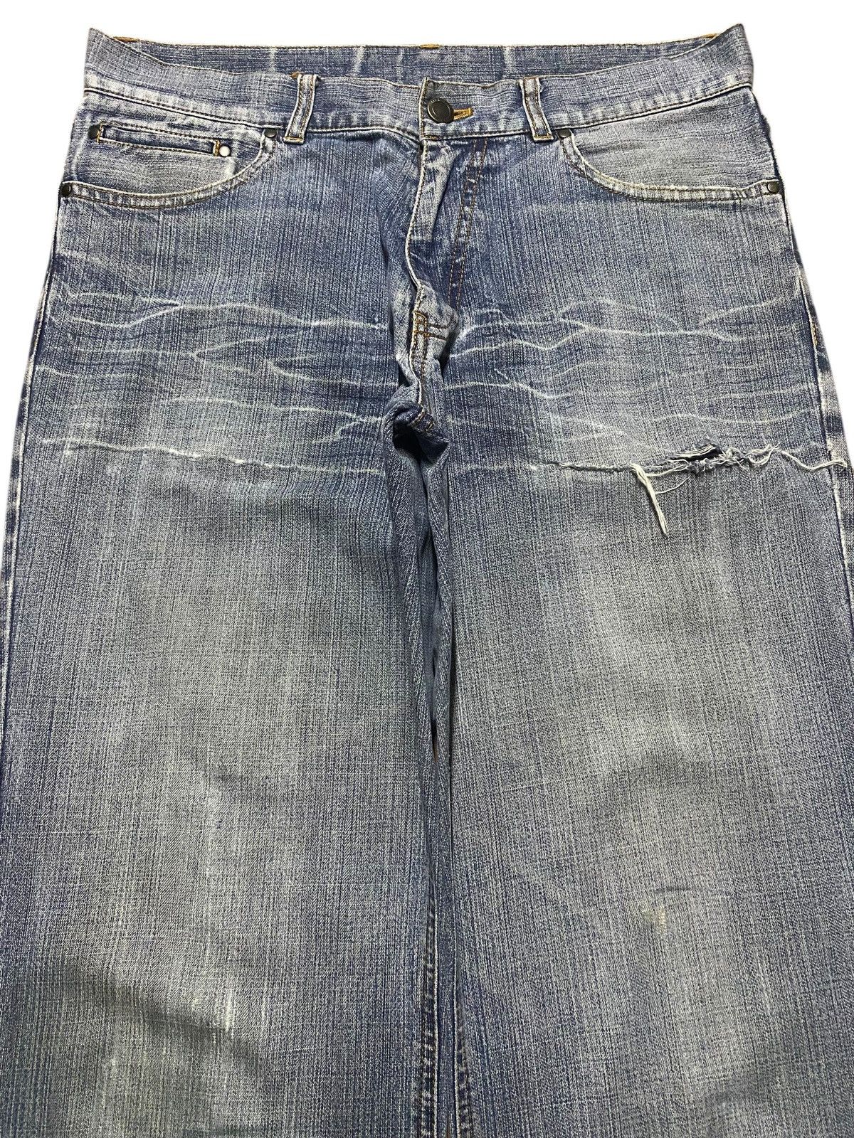 Japanese Brand Vtg Japanese Brand Intermezzo Thunder Distressed Baggy Jeans Size US 32 / EU 48 - 3 Thumbnail