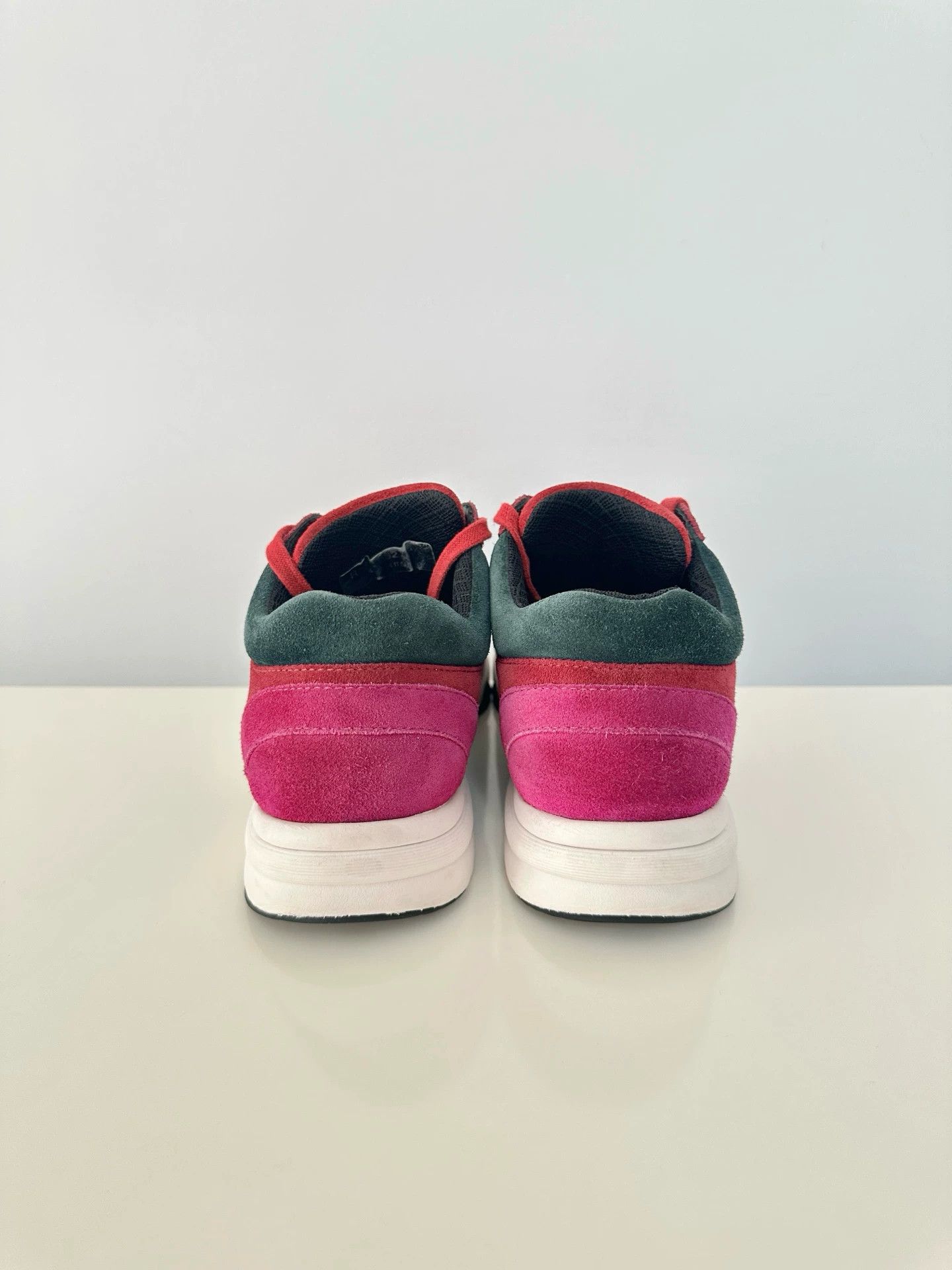 Chanel CHANEL round-toe lace-up low-top wmn burgundy Size US 5 / IT 35 - 6 Thumbnail