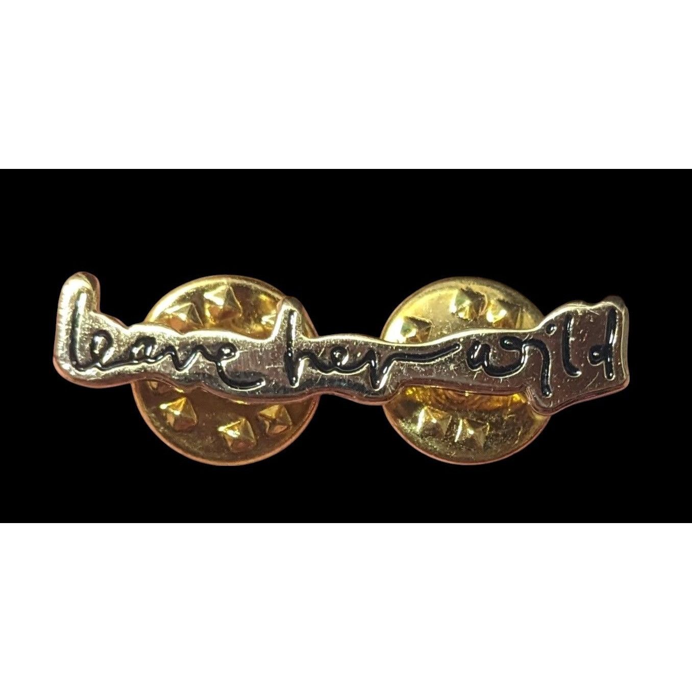 Other Leave Her Wild Inspirational Silver Tone Lapel Pin Size ONE SIZE - 1 Thumbnail