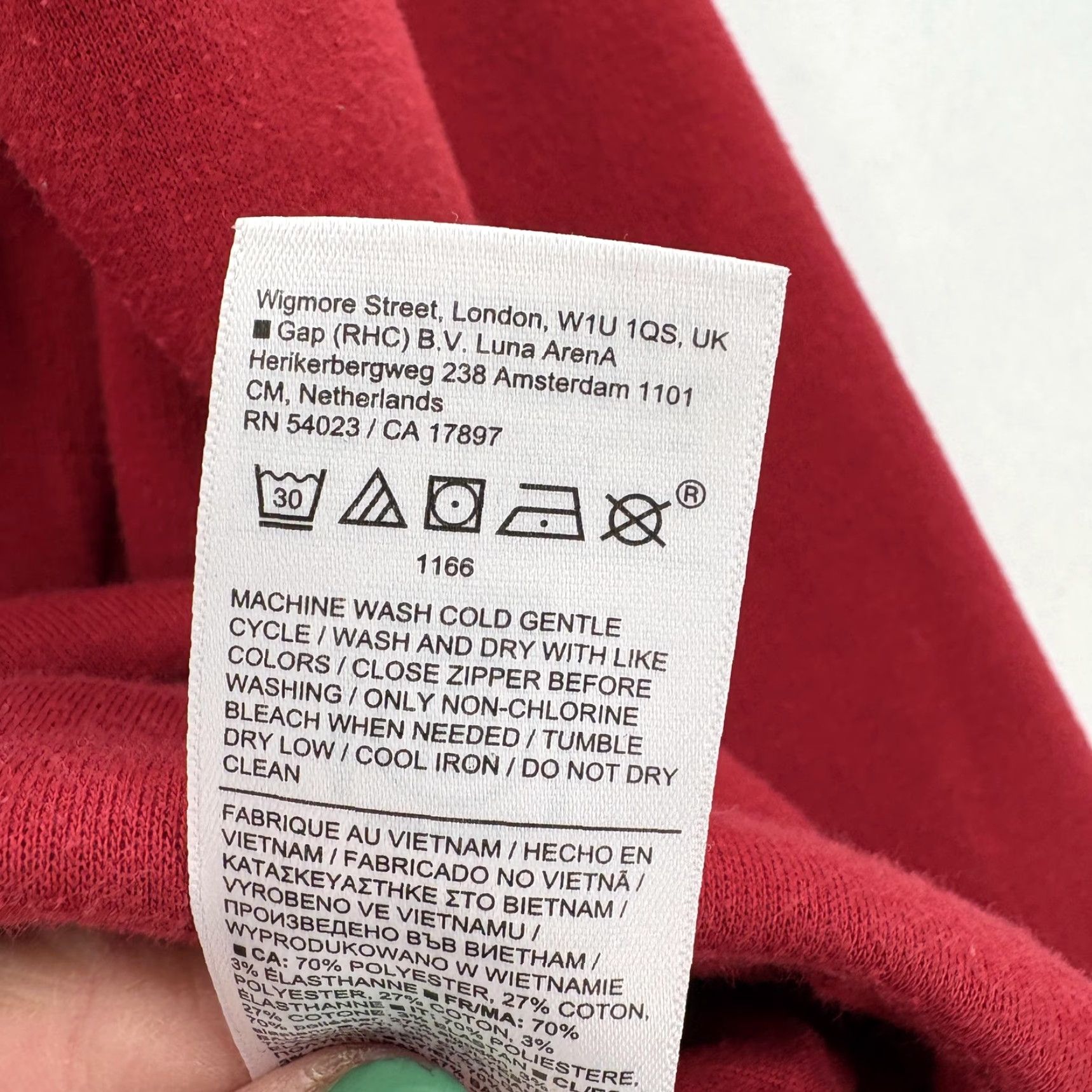 Athleta Athleta Sweatshirt Womens Small Red Cowl Neck Fleece Cozy Karma II Pullover Pocket Zipper Size S / US 4 / IT 40 - 6 Thumbnail