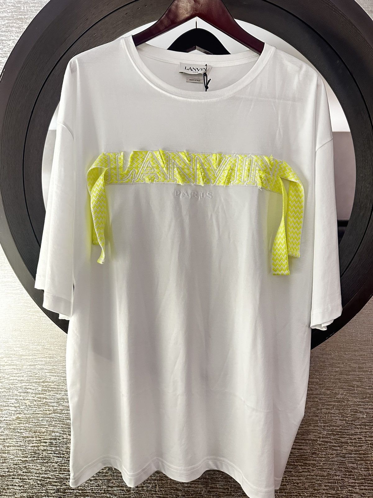 Lanvin Lanvin Curb Shoestring T-Shirt Size US XL / EU 56 / 4 - 1 Thumbnail