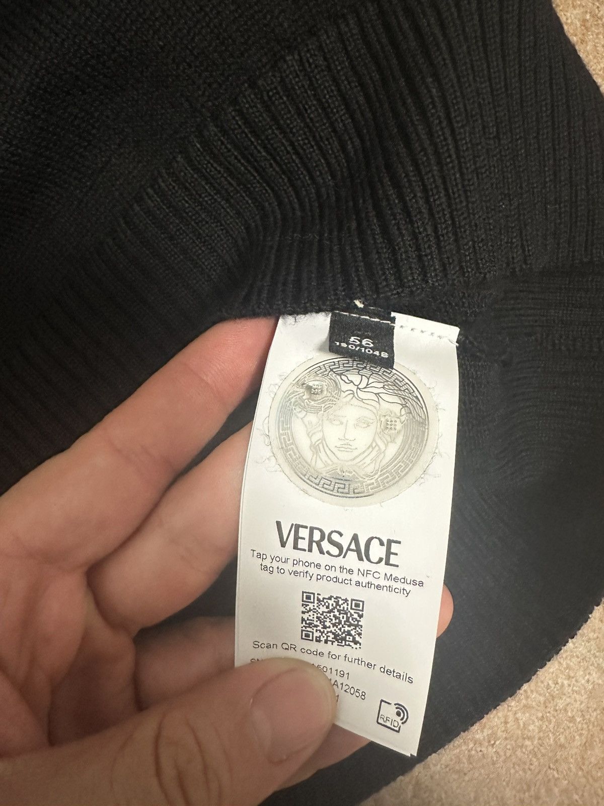 Versace Versace Black Logo Sweatshirt Size US XL / EU 56 / 4 - 6 Thumbnail