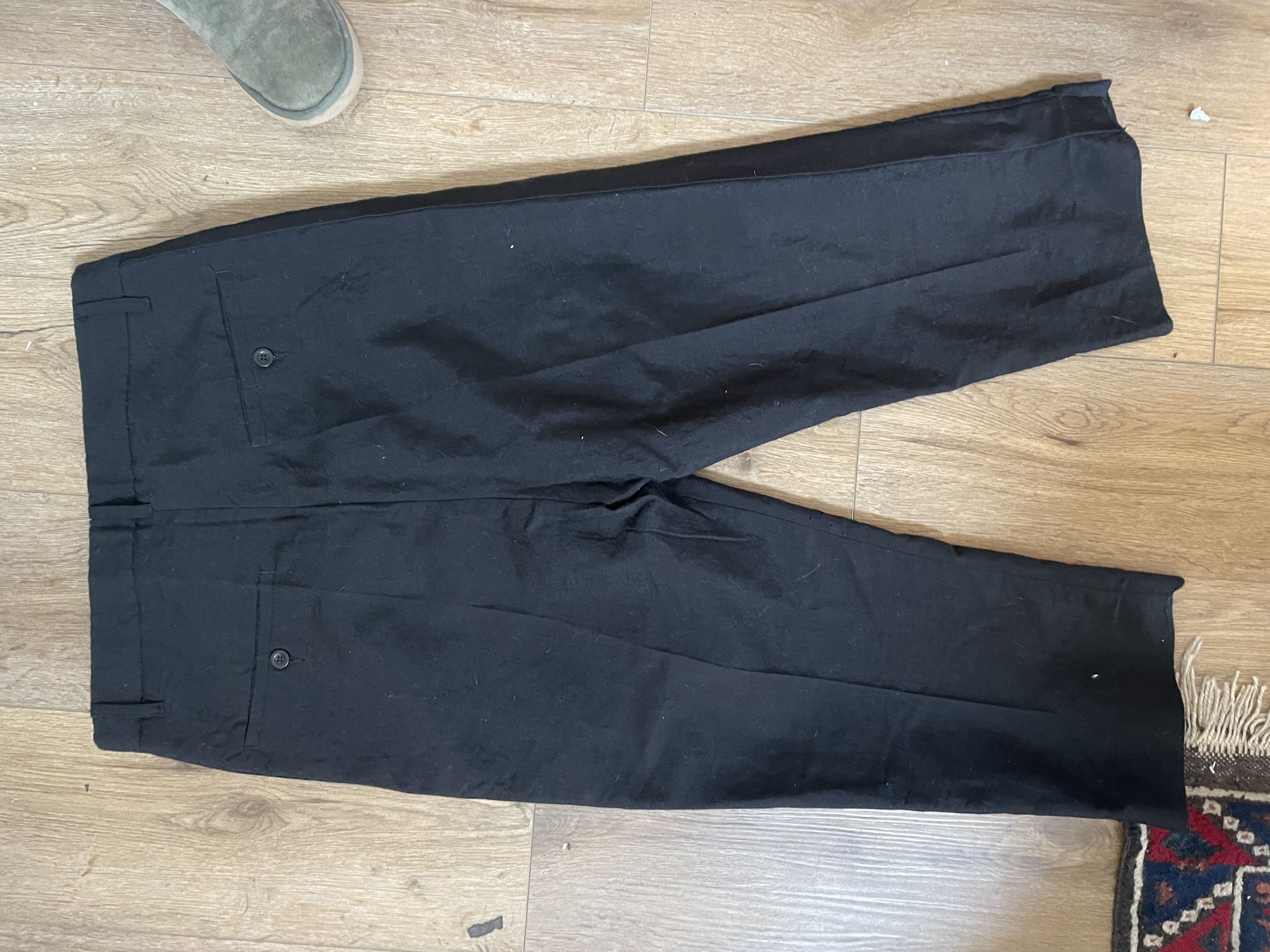 Rick Owens Olmar & Mirta Mohair Tux Cropped Pants Size US 30 / EU 46 - 3 Thumbnail