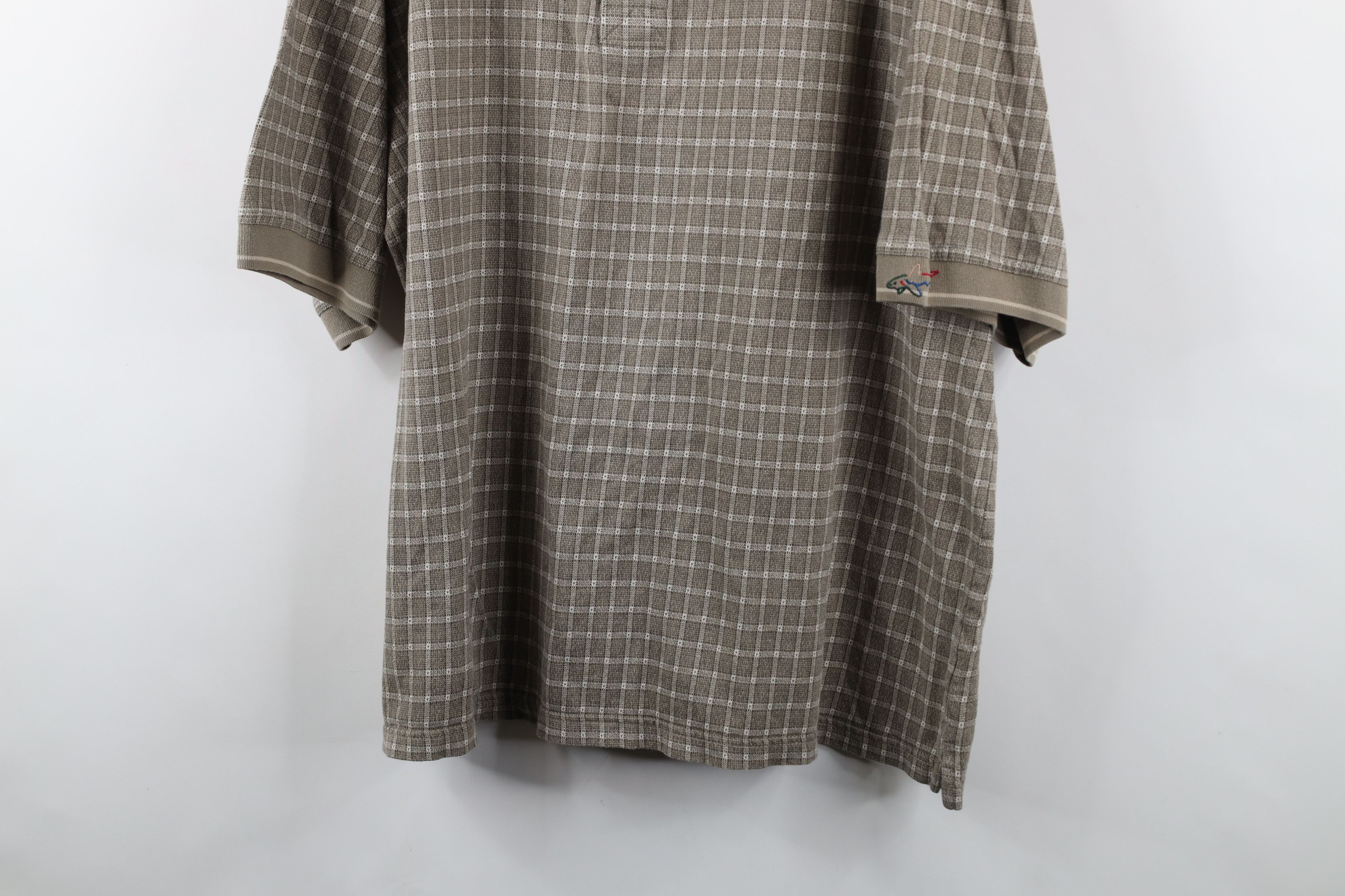 Vintage Vintage 90s Streetwear Checkered Knit Collared Polo Shirt Size US XXL / EU 58 / 5 - 3 Thumbnail