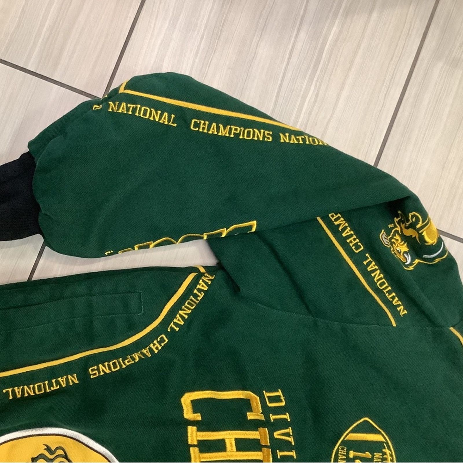 Vintage NDSU Champions 14 X Division Bison Bomber jacket Size US L / EU 52-54 / 3 - 10 Thumbnail