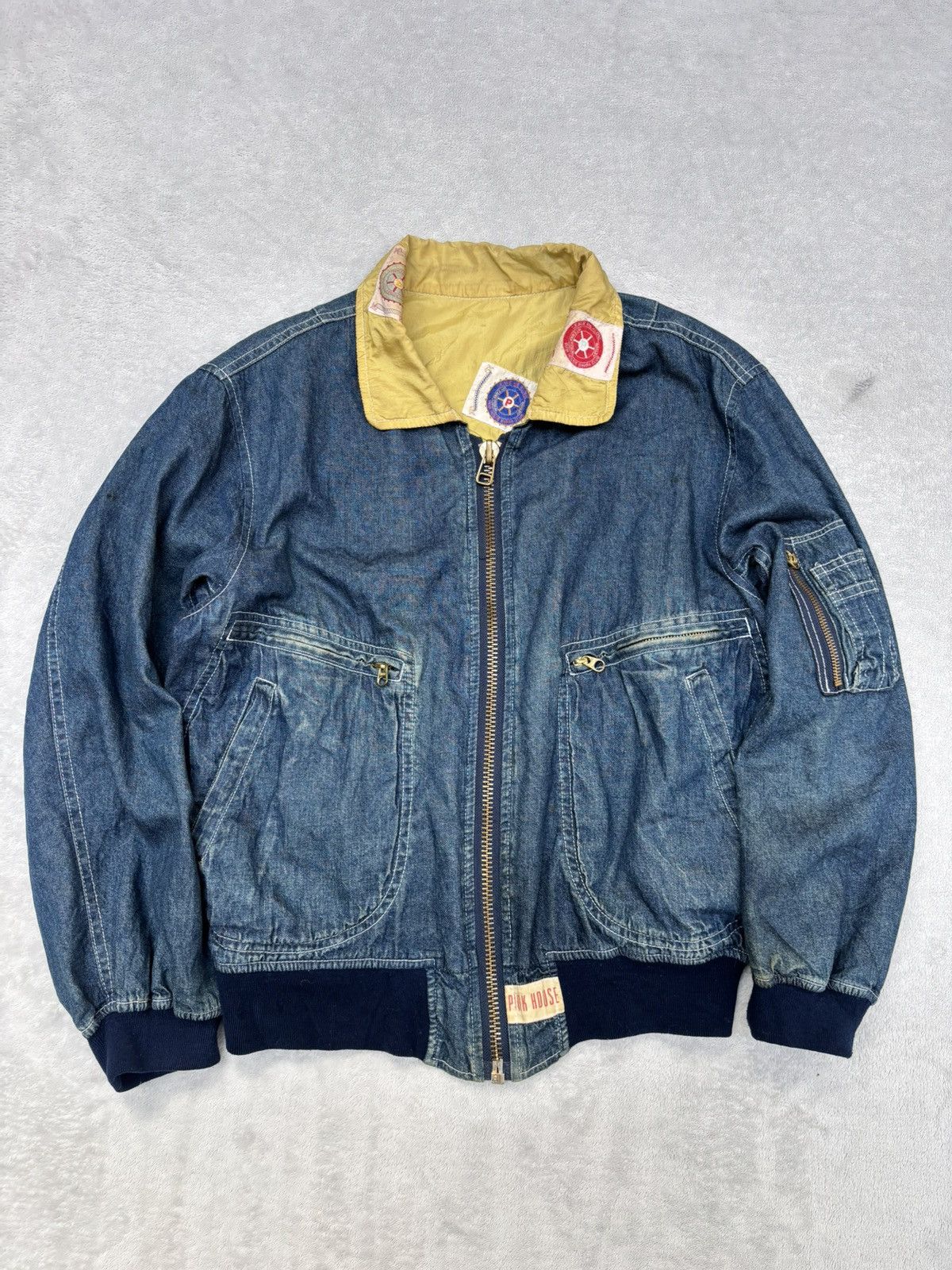 Pink House 80s Pink House 2-Pocket Denim Bomber Size US M / EU 48-50 / 2 - 1 Thumbnail