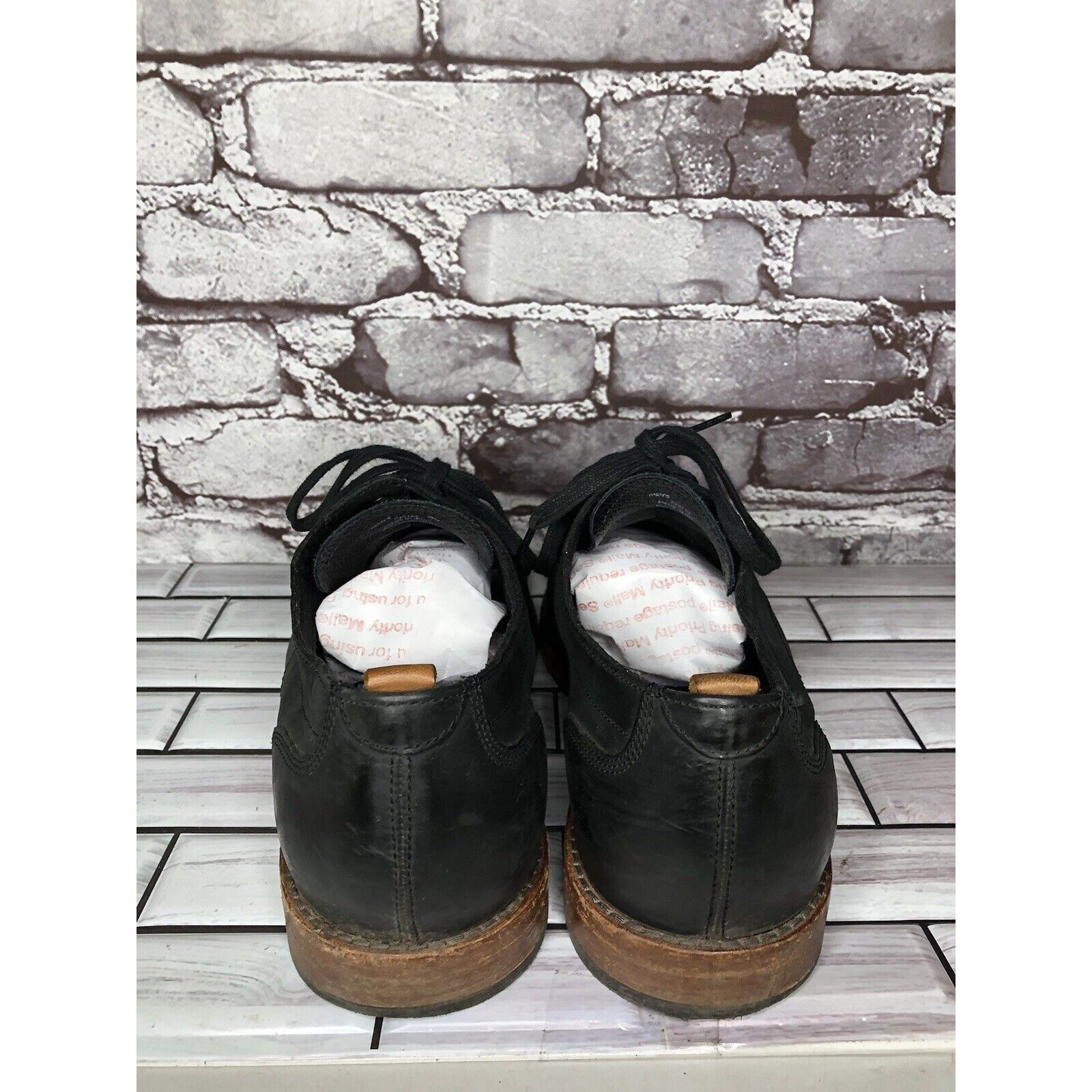 Cole Haan Cole Haan Grand Os. Black Leather Nubuck Casual Oxfords Shoe Size US 10 / EU 43 - 4 Thumbnail