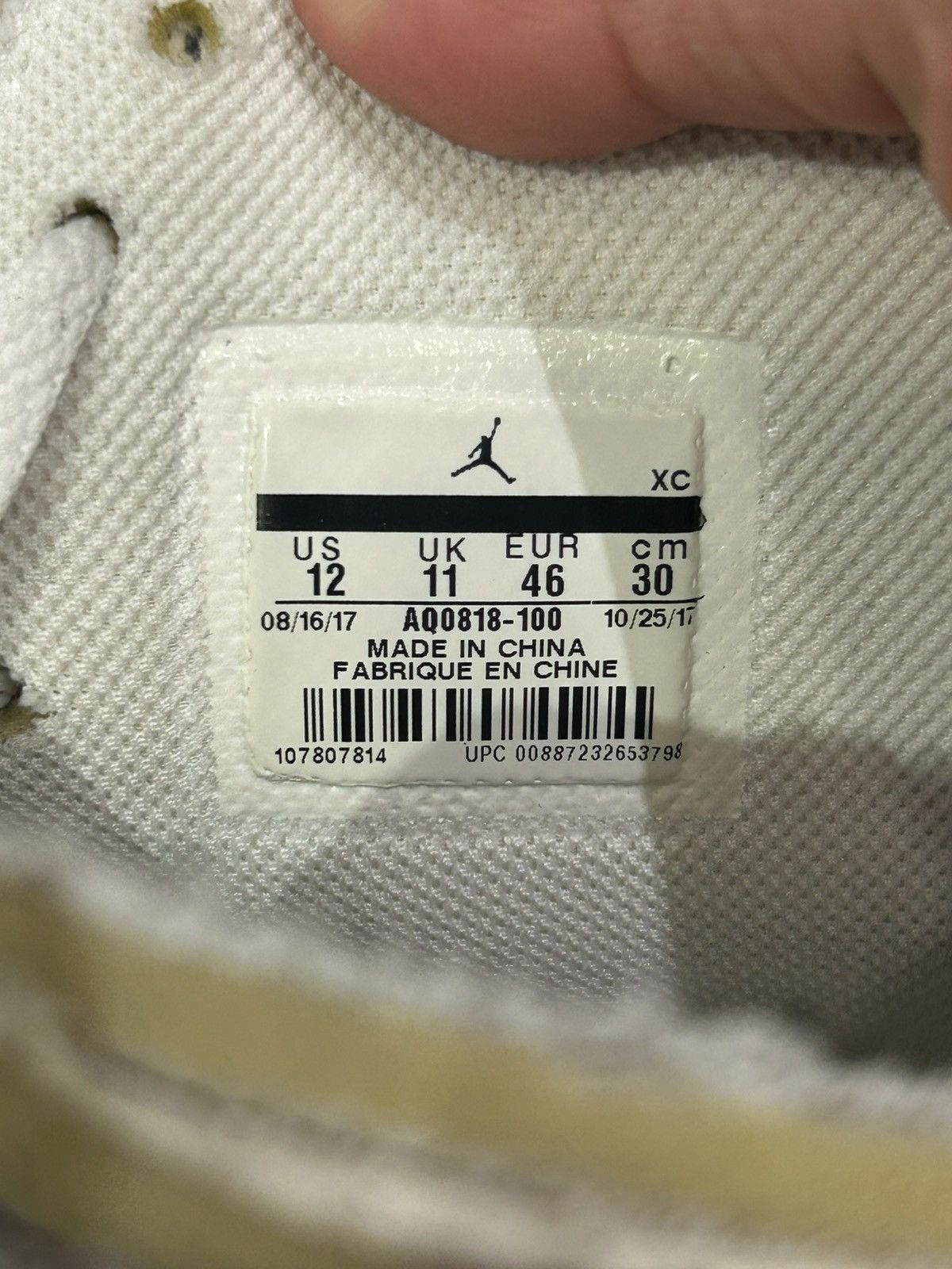 Jordan Brand × Off-White Jordan 1 retro High Off-white Euro Size US 12 / EU 45 - 10 Thumbnail
