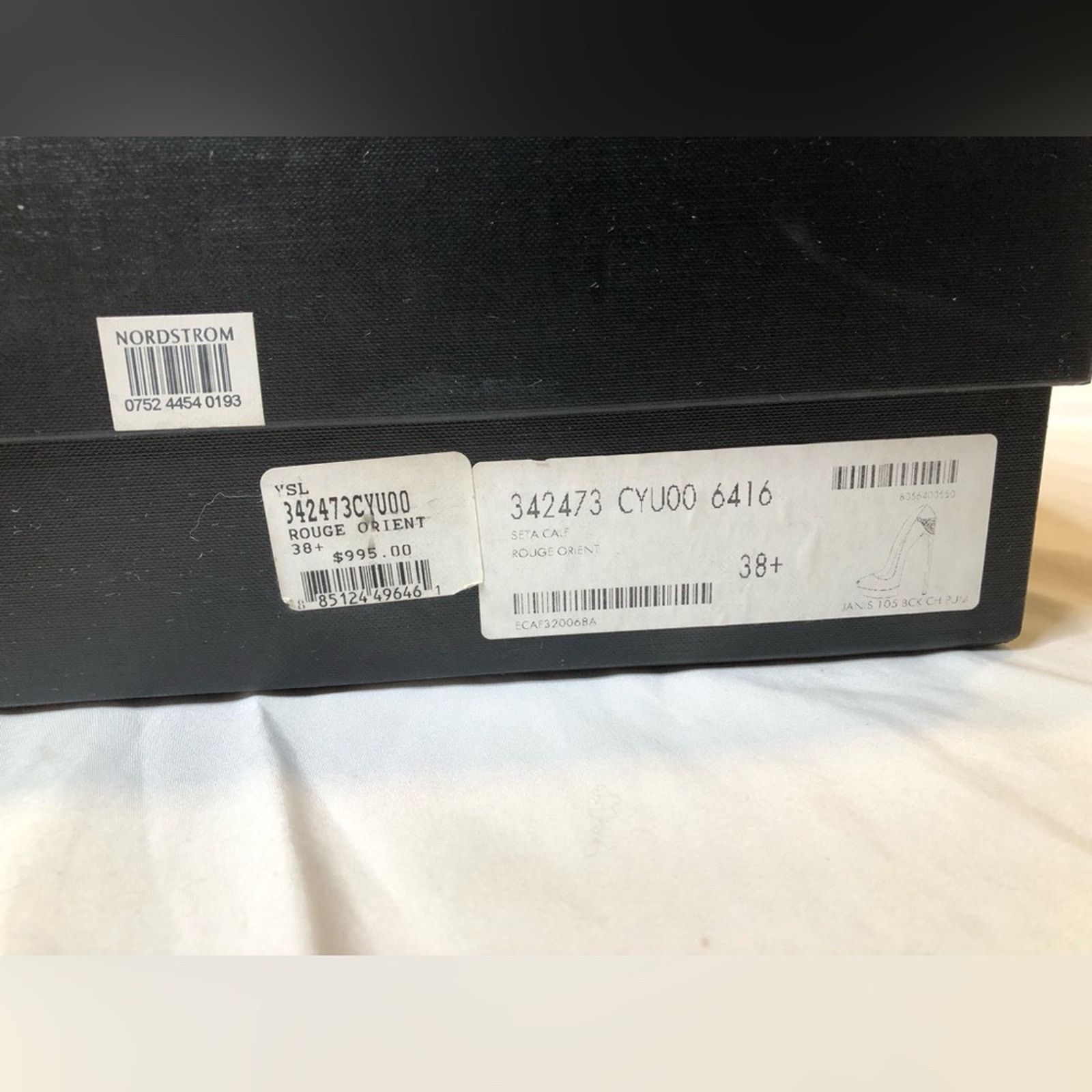 Yves Saint Laurent Yves Saint Laurent Women’s Janis Heel--Red—Size 38.5 Size US 8 / IT 38 - 9 Thumbnail