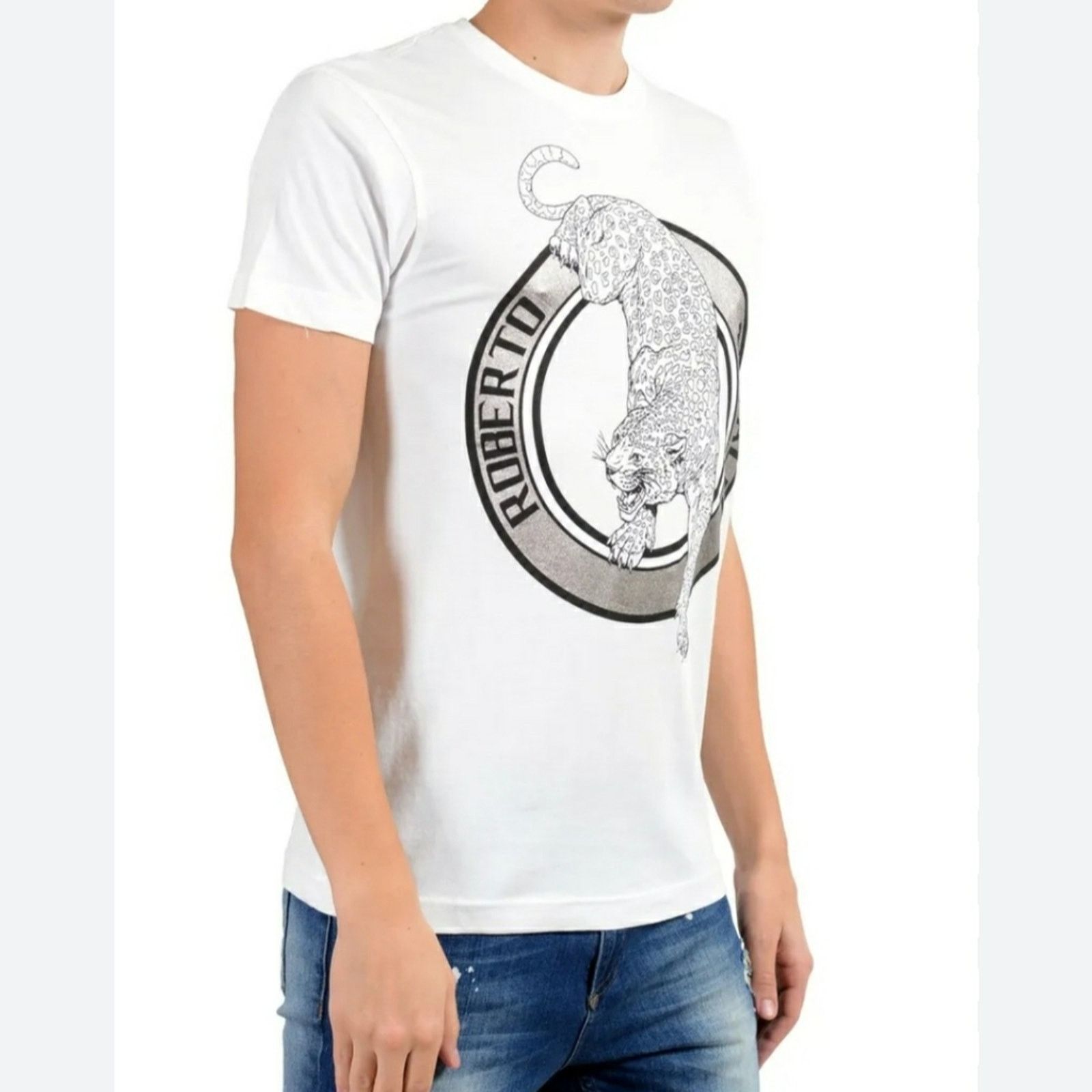 Roberto Cavalli RARE! EUC Roberto Cavalli Leopard Graphic T-Shirt Men's XL Size US XL / EU 56 / 4 - 1 Thumbnail