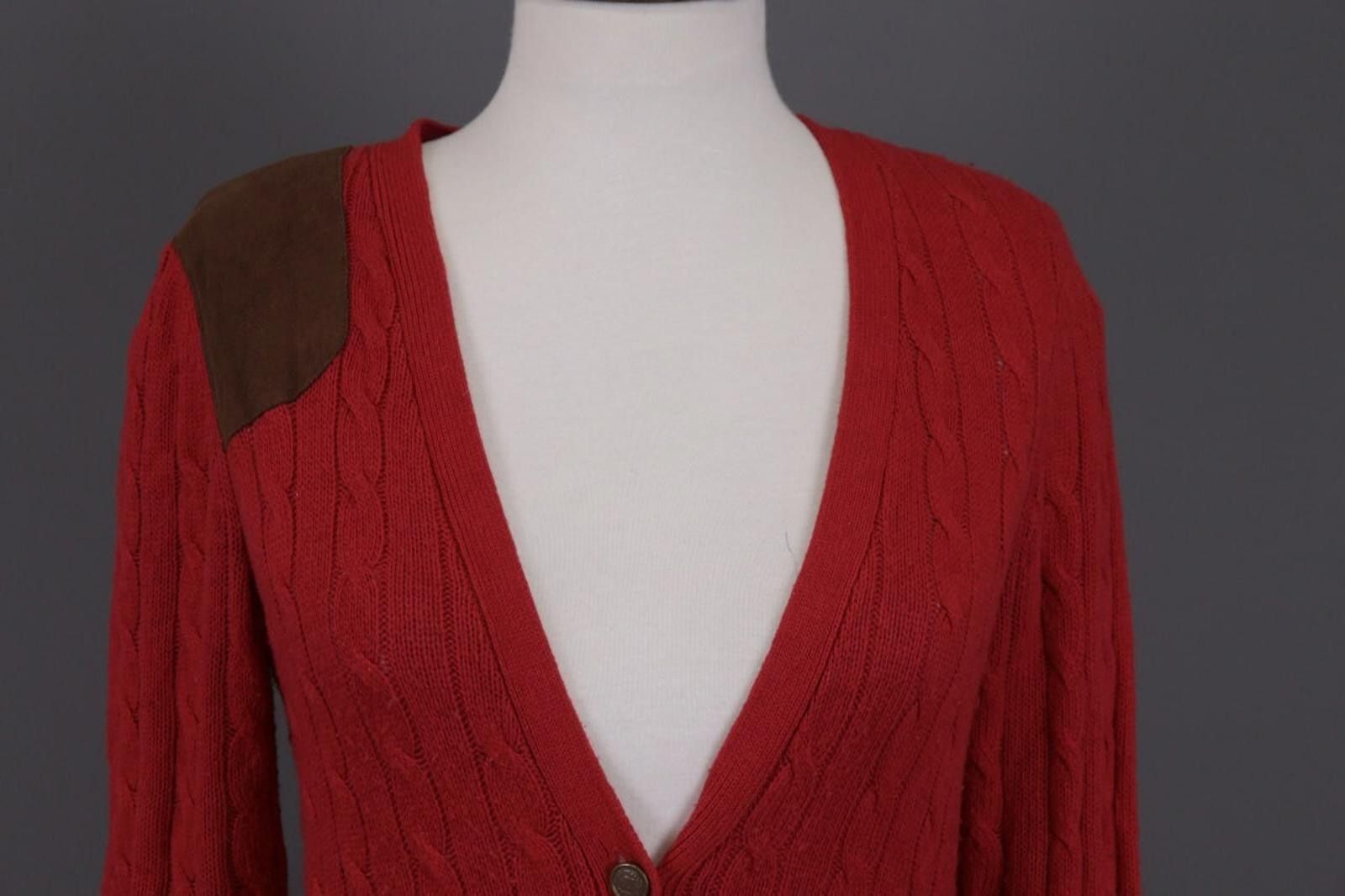 Lauren Ralph Lauren Lauren Ralph Lauren Red Wool Cashmere Cardigan Size XS Size XS / US 0-2 / IT 36-38 - 4 Thumbnail