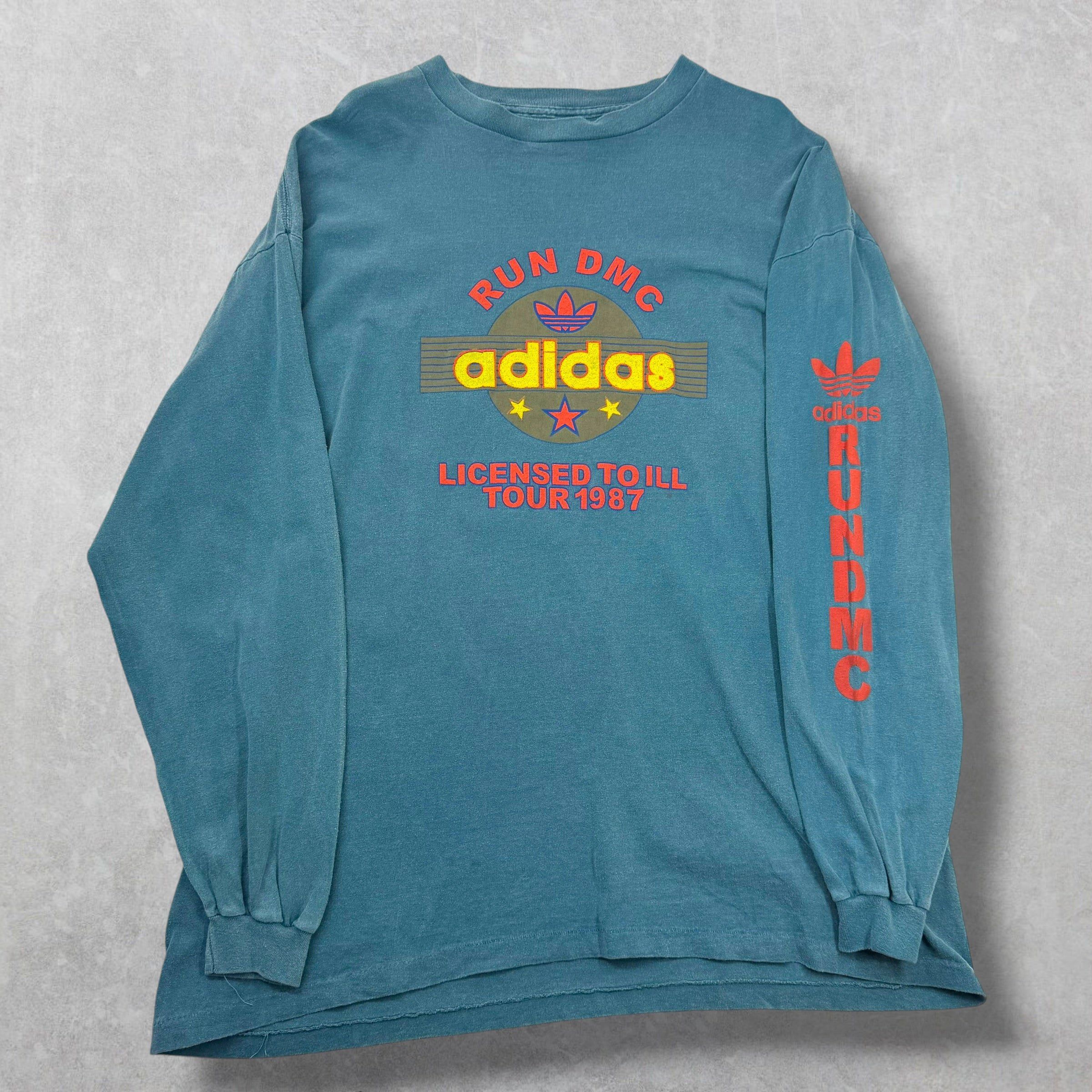 Adidas Vintage '87 Run DMC Adidas Tour Tee XL Size US XL / EU 56 / 4 - 1 Thumbnail