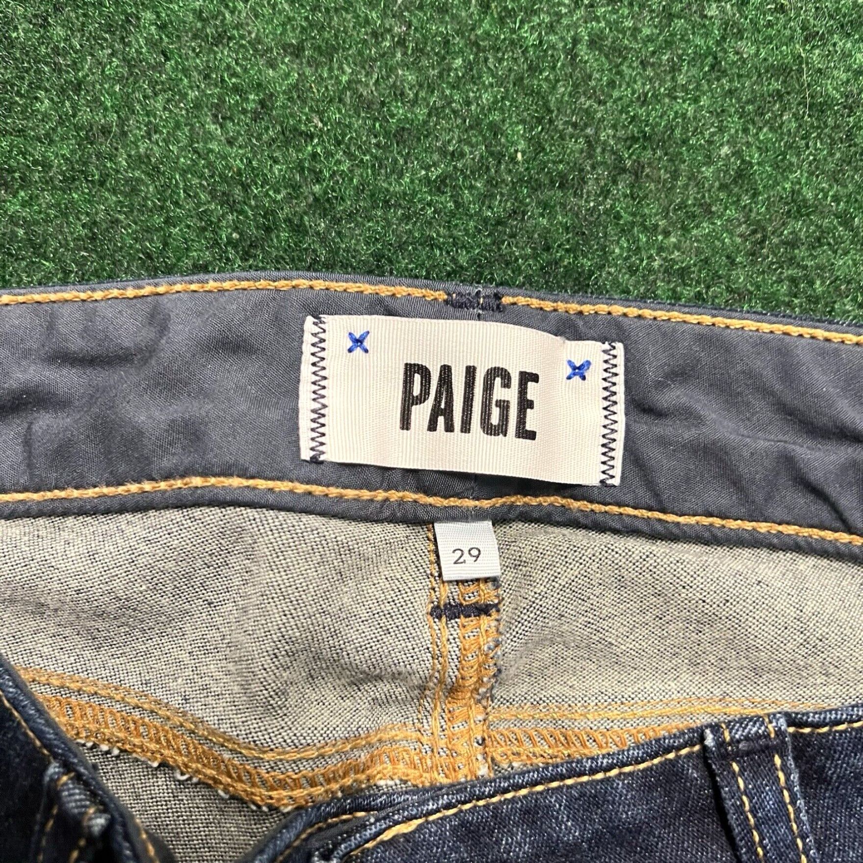 Paige Paige Jeans Womens 29 Blue Denim Dark Wash High Rise Stretch Size 29" - 4 Thumbnail