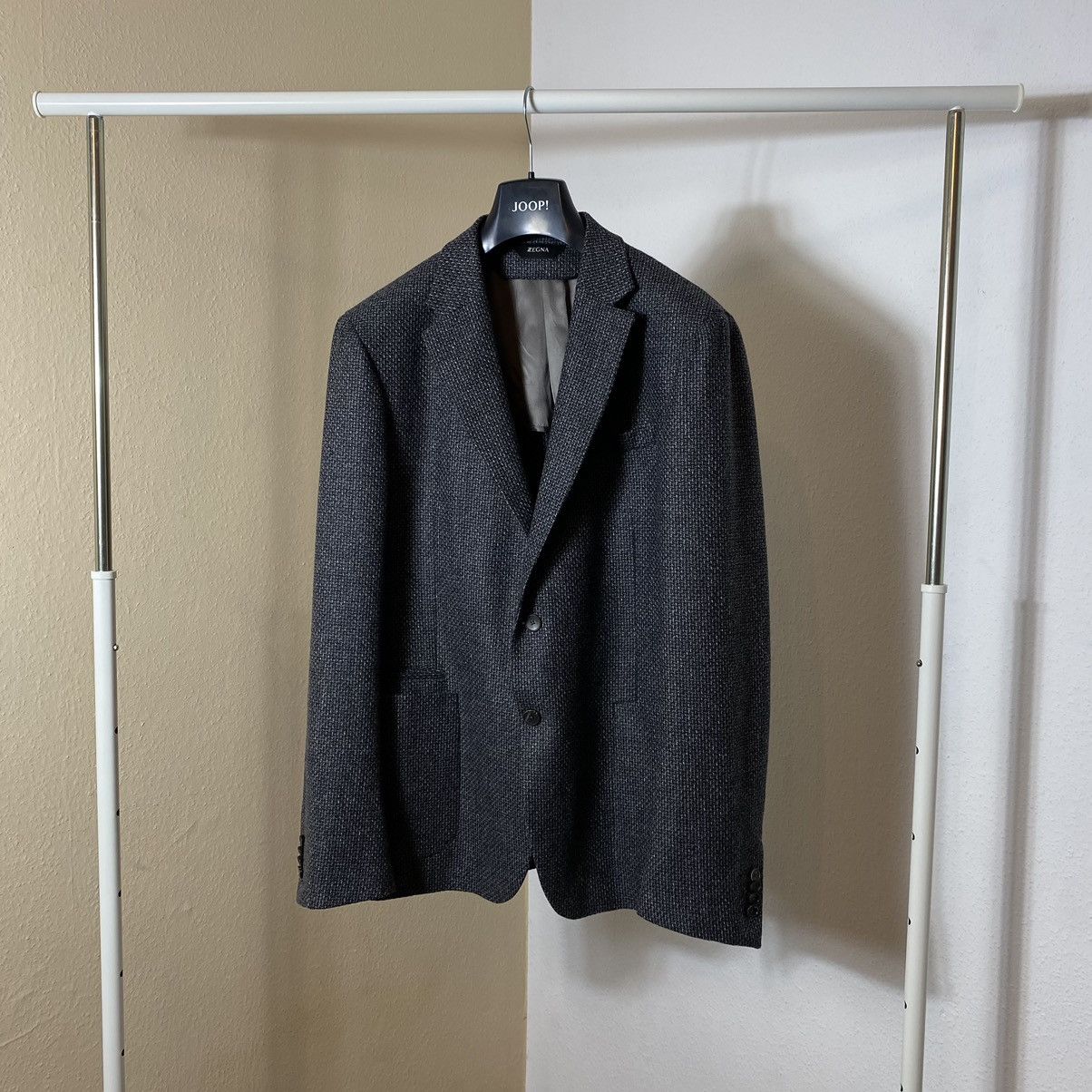 Z Zegna Knit Wool and Cashmere Blazer Z Zegna gray Size US XL / EU 56 / 4 - 1 Thumbnail