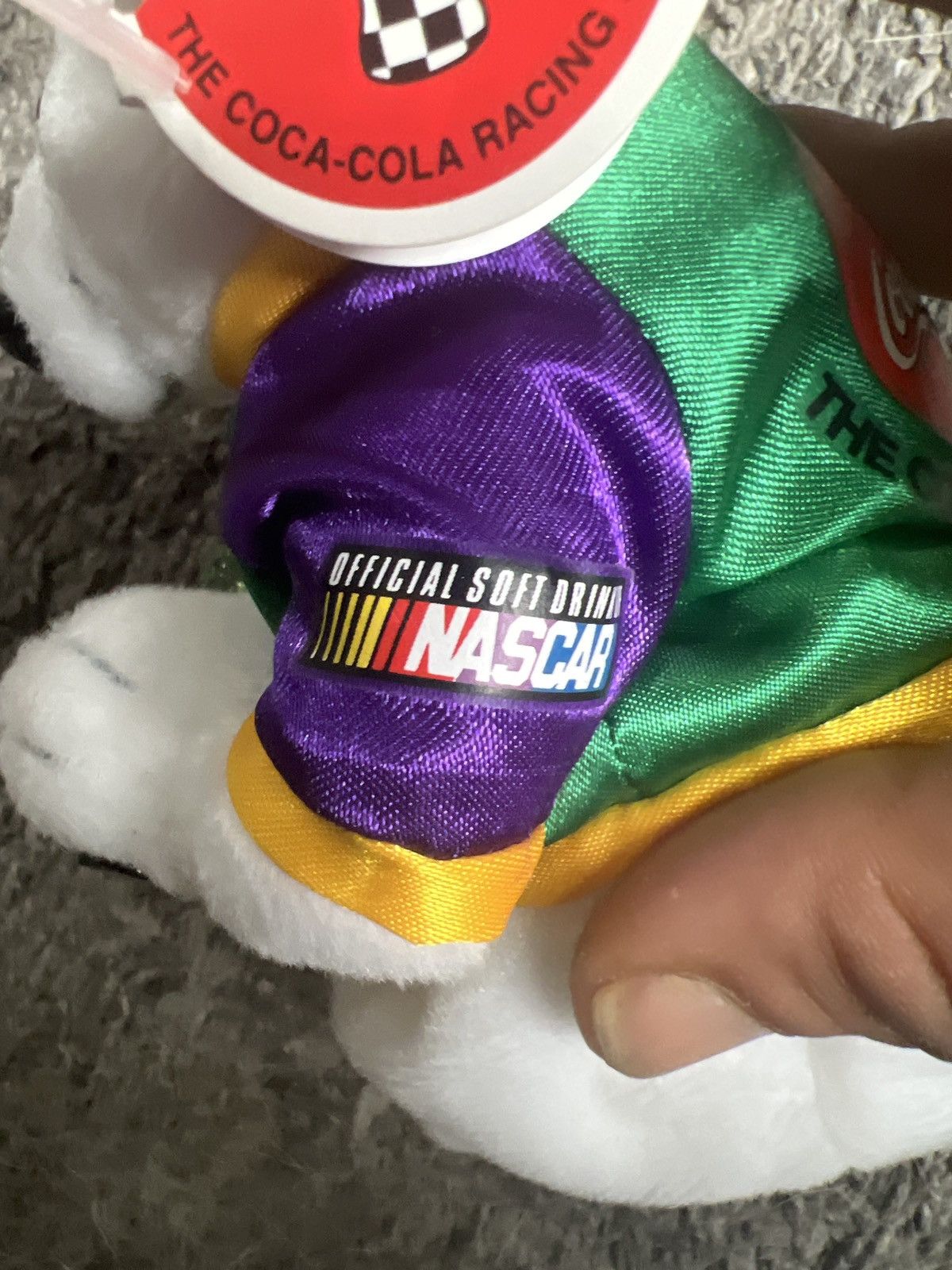 Coca Cola 1999 Coca-Cola NASCAR Adam Petty Bean Bag Plush Size ONE SIZE - 2 Thumbnail