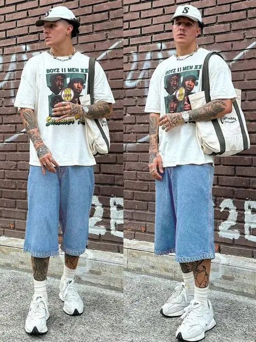 Jean Kawase x Ahata Straight vintage 90s jorts shorts jeans Size US 32 / EU 48 - 4 Thumbnail
