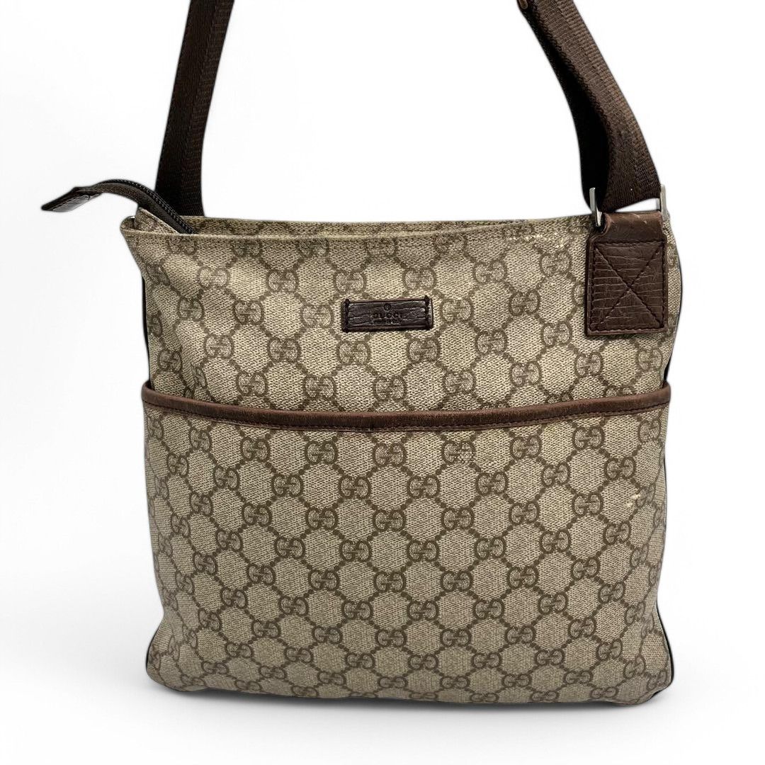 Gucci Gucci - Sherry Crossbody Shoulder Bag GG Beige Brown Size ONE SIZE - 2 Thumbnail
