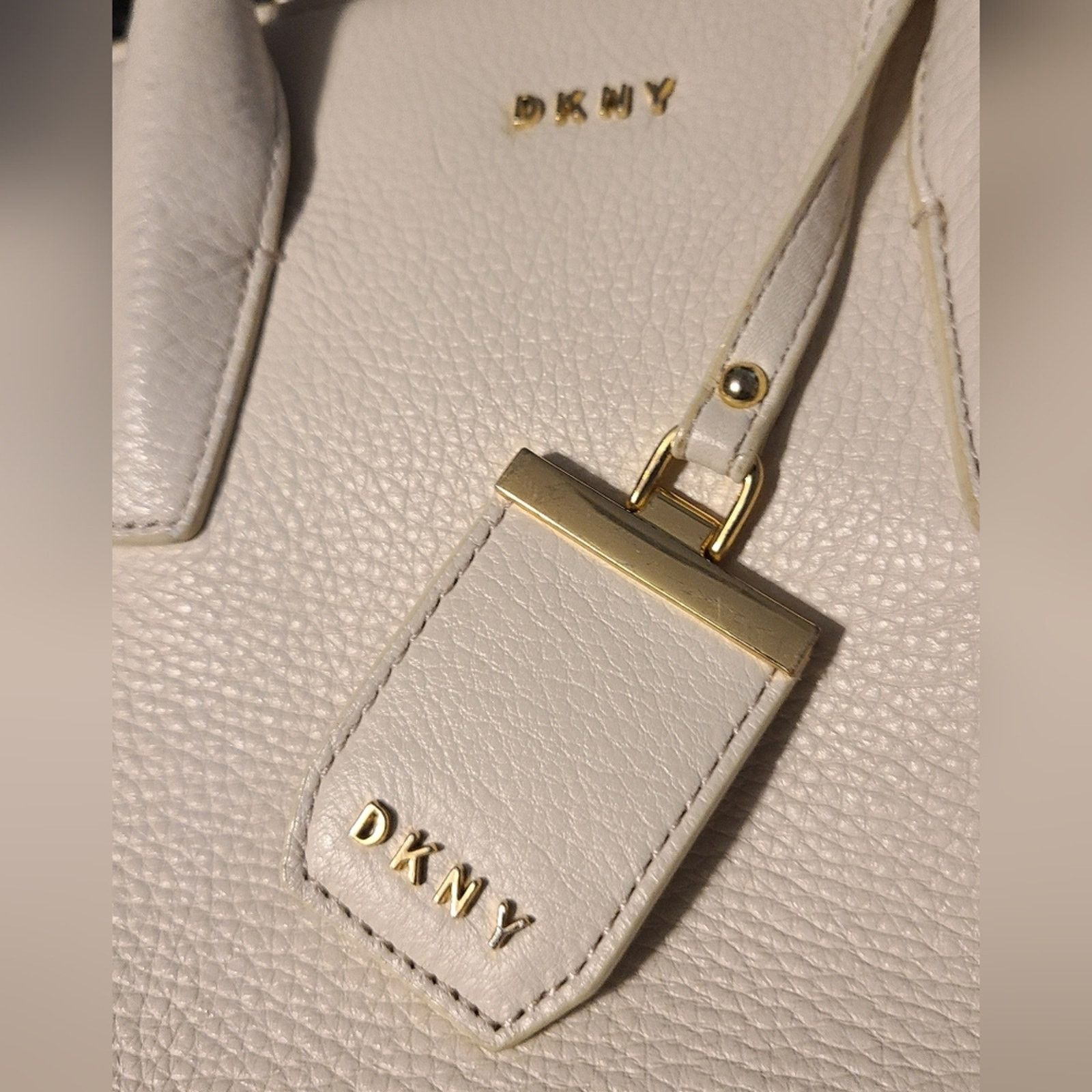 DKNY DKNY Cream Leather Purse Size ONE SIZE - 3 Thumbnail