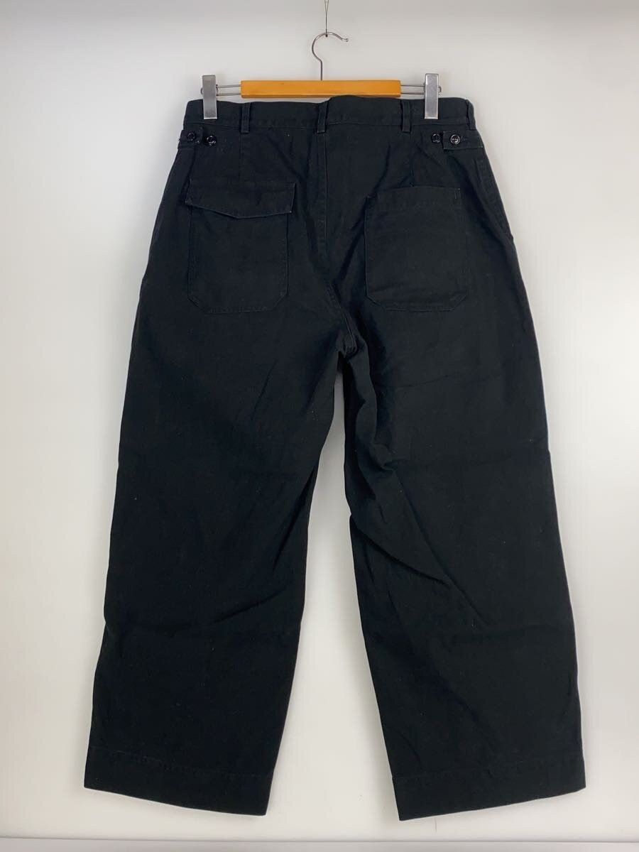 A.PRESSE Black Cotton Usaf Hemmed Bottoms Size US 32 / EU 48 - 2 Thumbnail