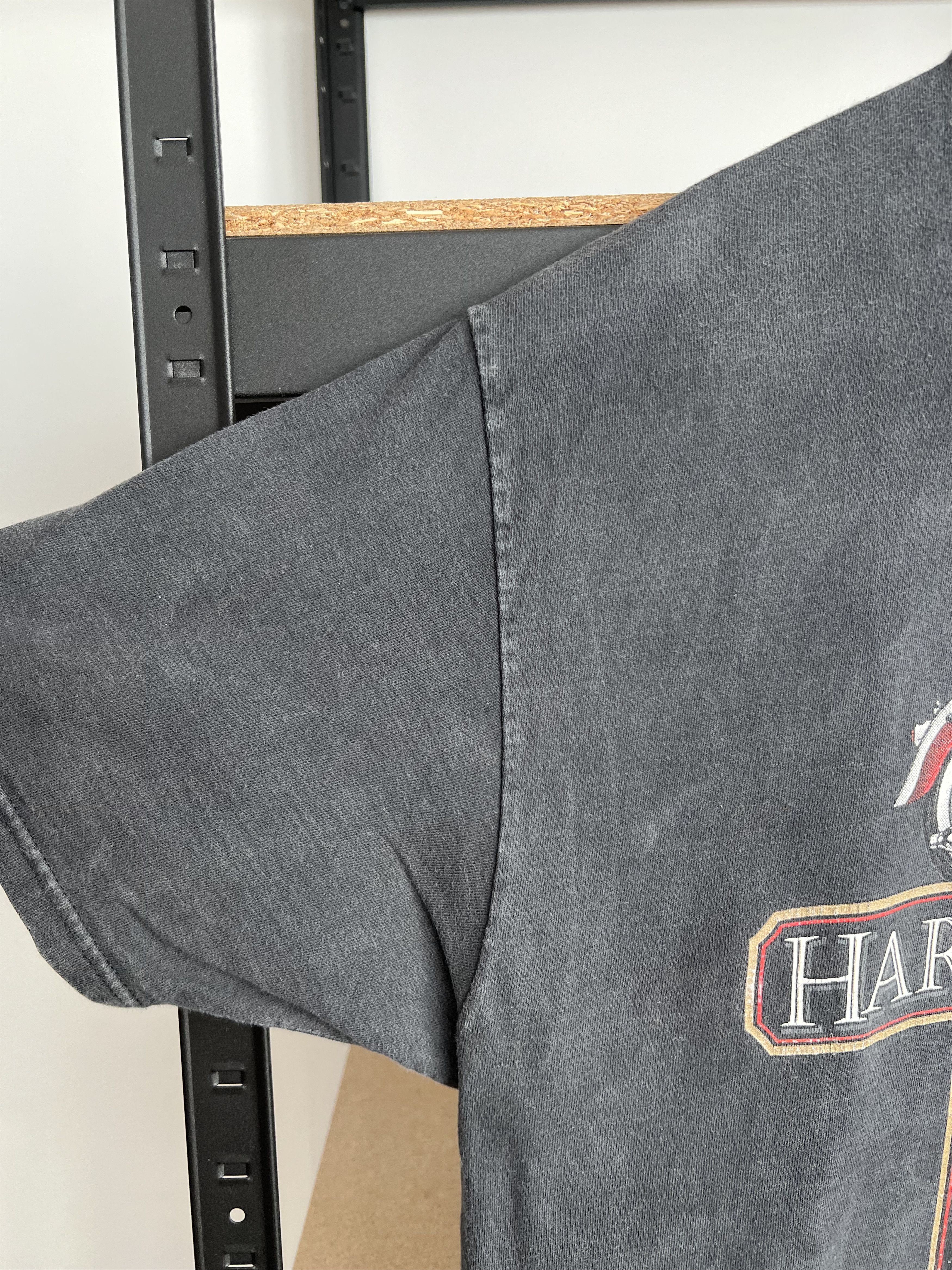 Harley Davidson Vintage 90s Harley Davidson 1958 Panhead Florida Black Tee Size US XL / EU 56 / 4 - 12 Thumbnail